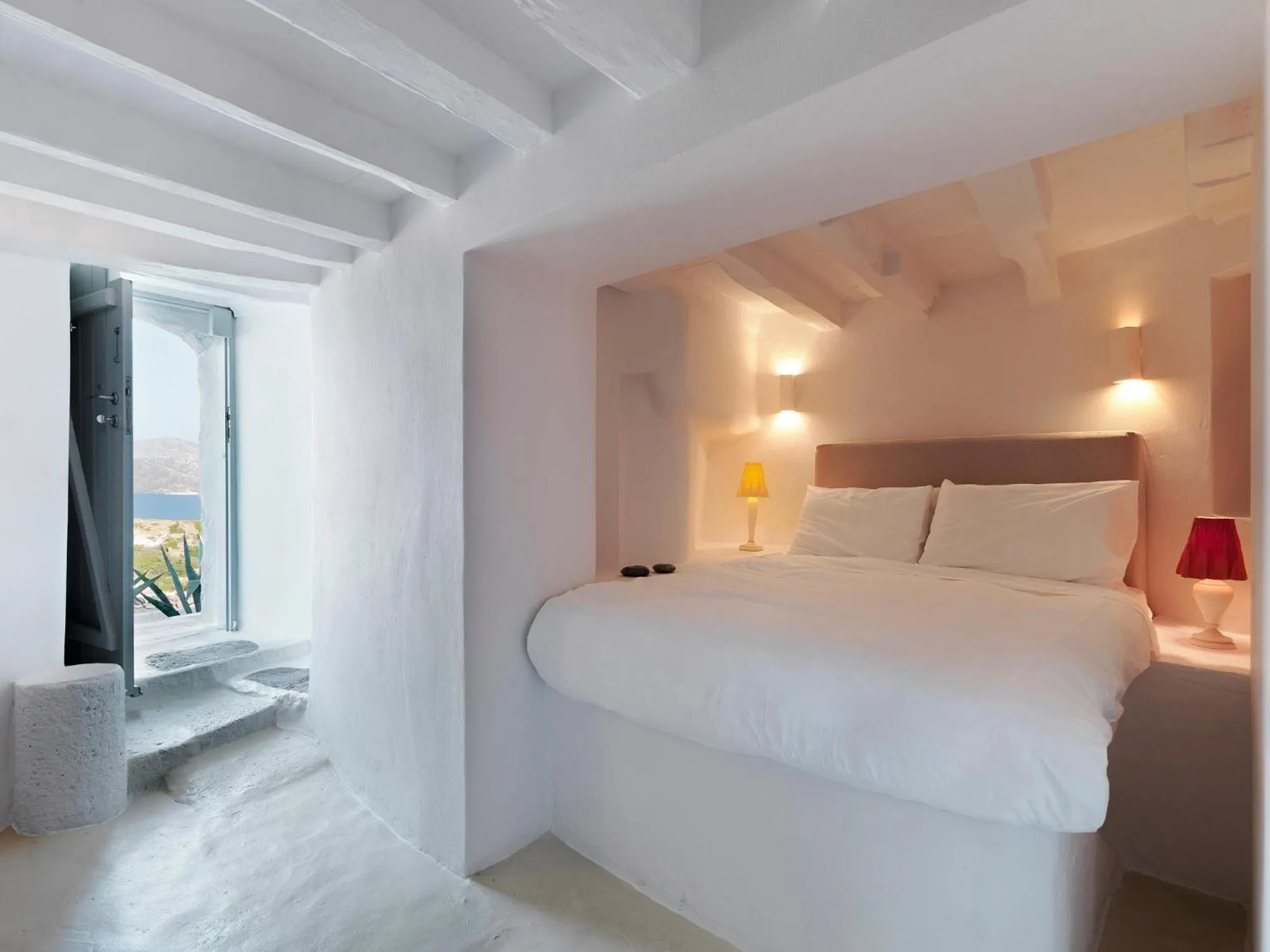 Bed in The Windmill Kimolos