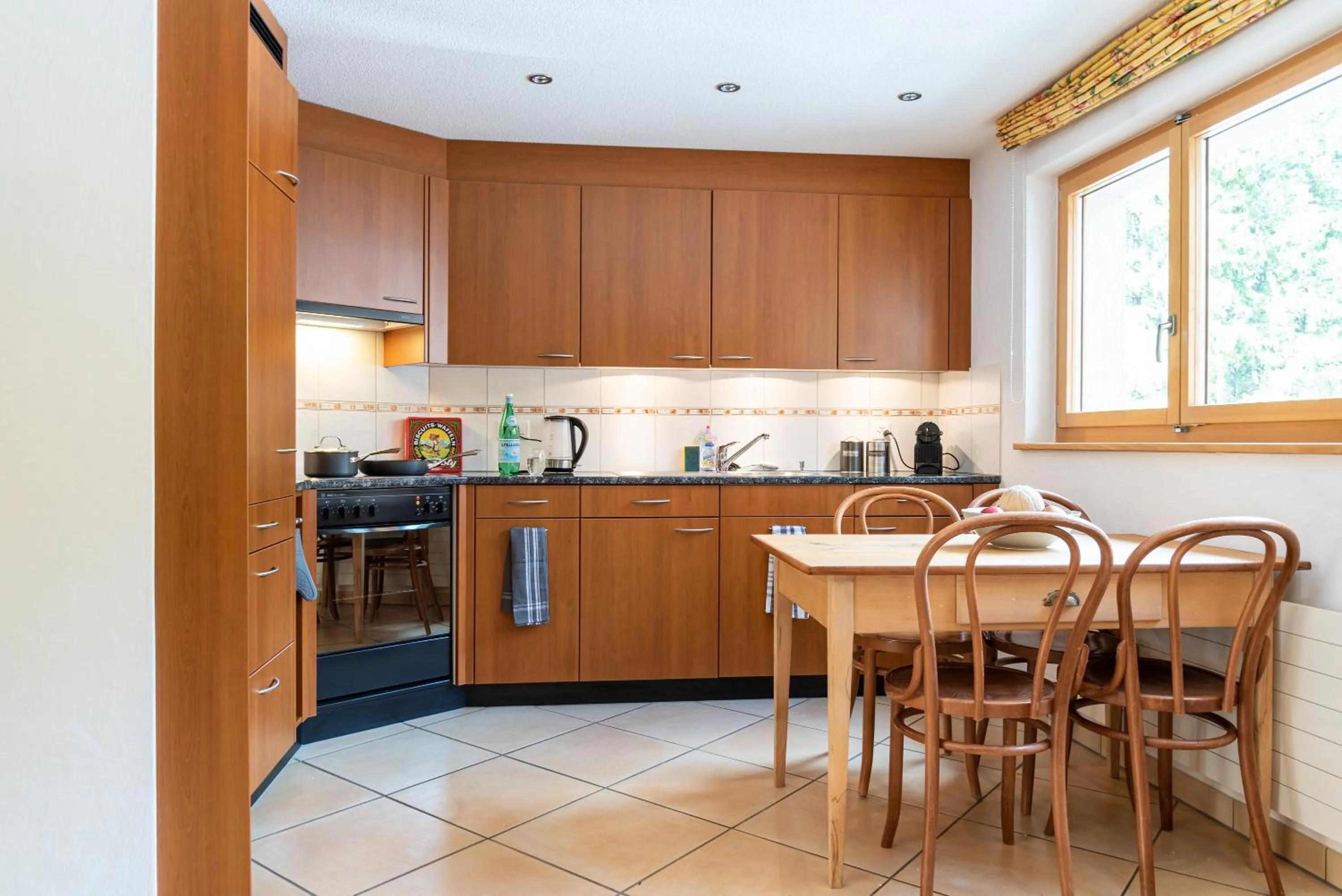 Kitchen or kitchenette in Typically Swiss Hotel Ermitage