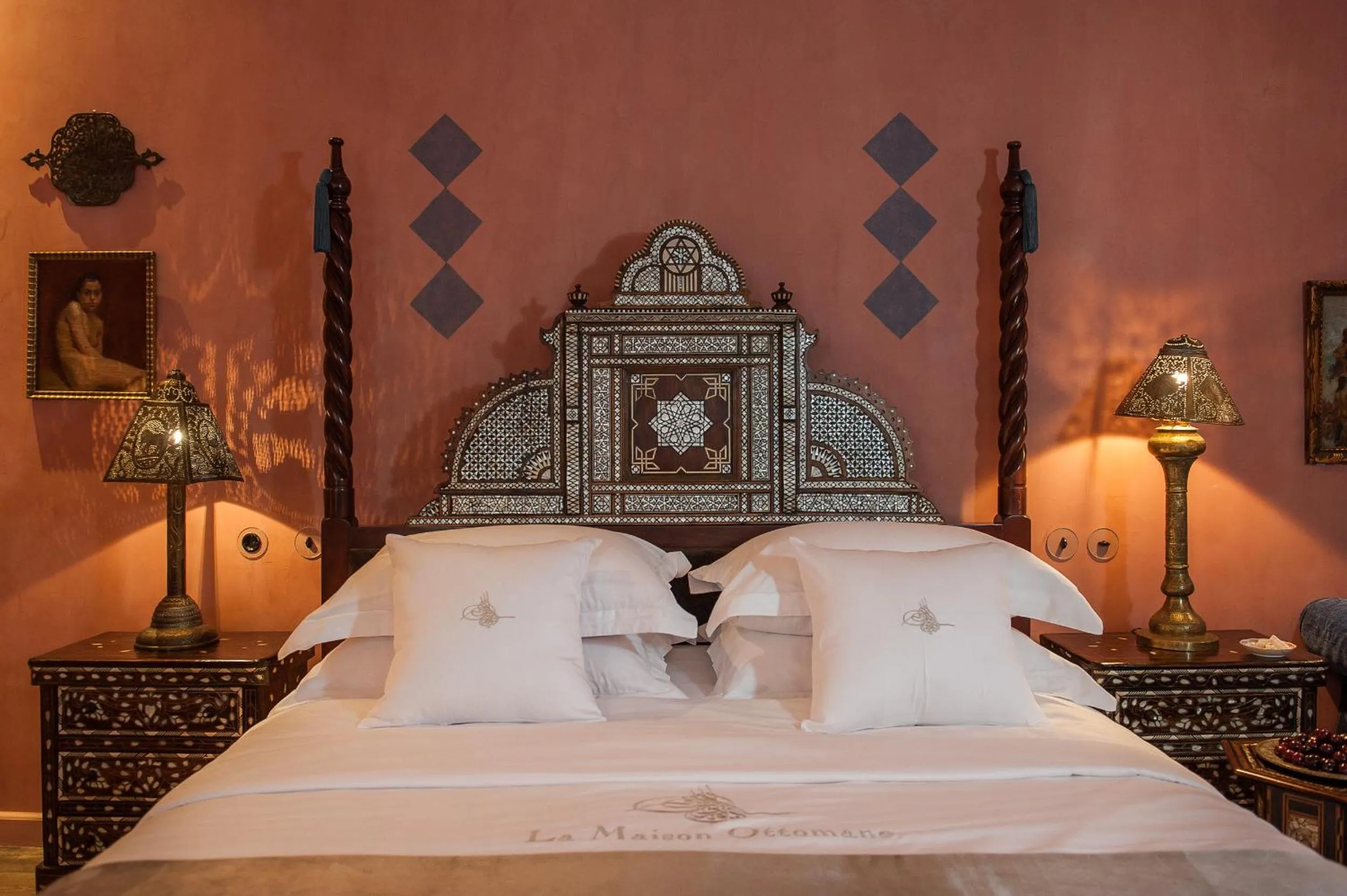 Decorative detail, Bed in La Maison Ottomane
