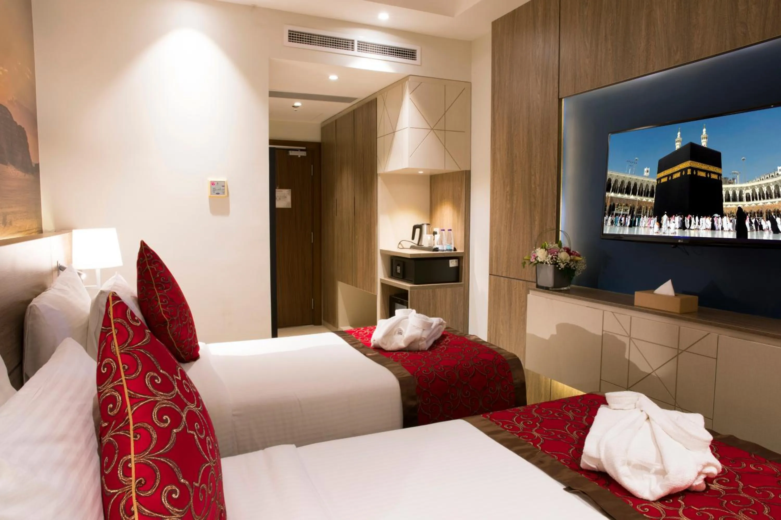 Bed in Hibatullah Hotel Makkah