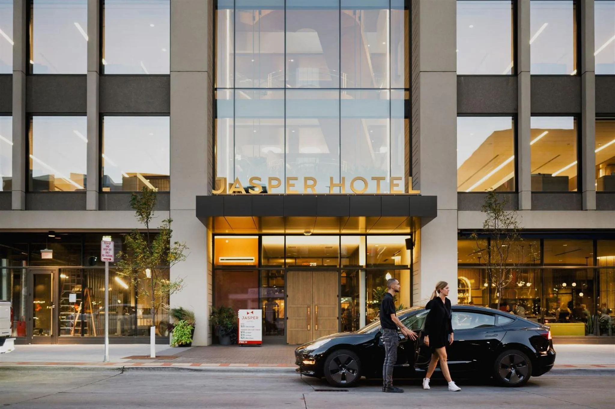 Property building in Jasper Hotel