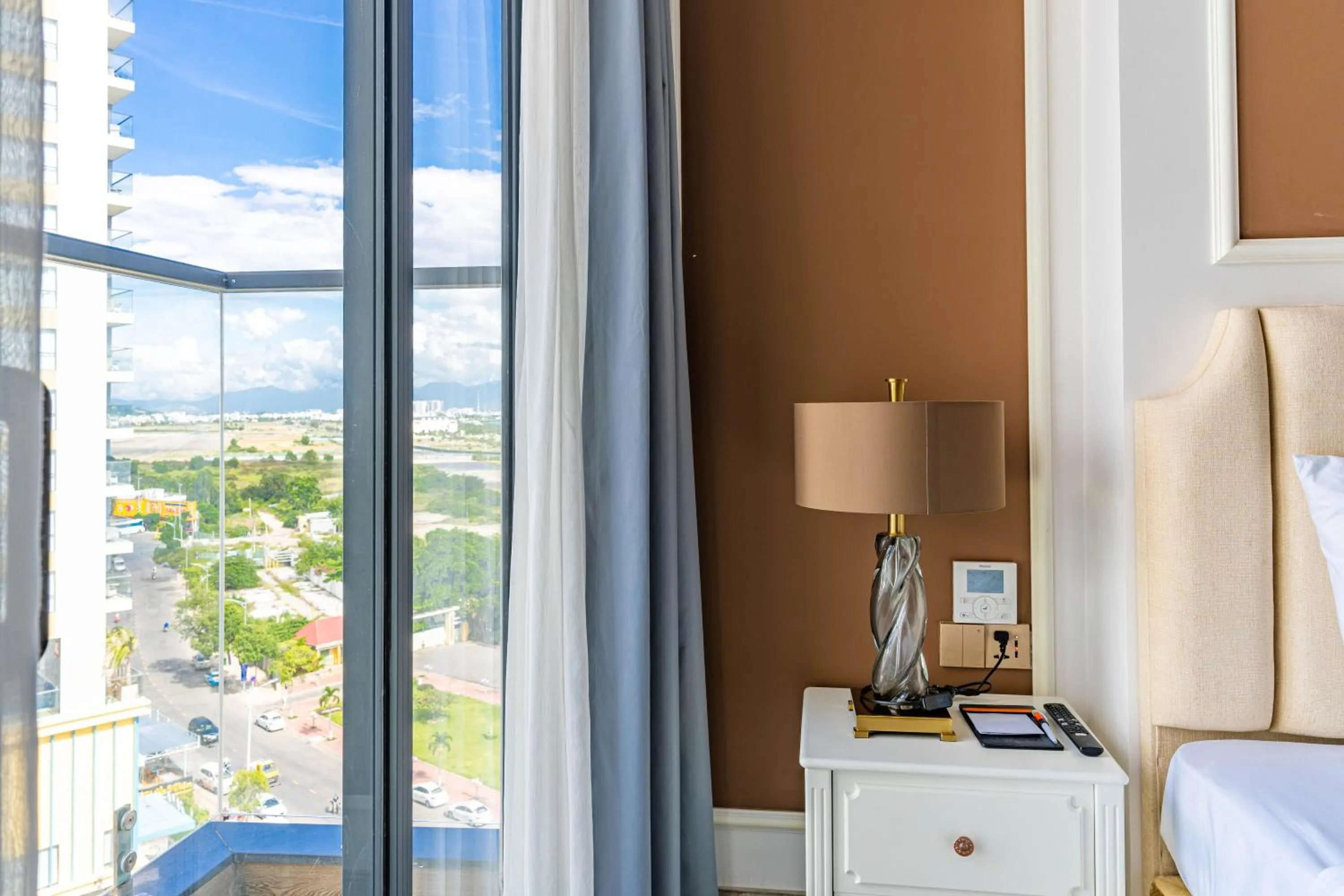 Bed in La Vague Hotel