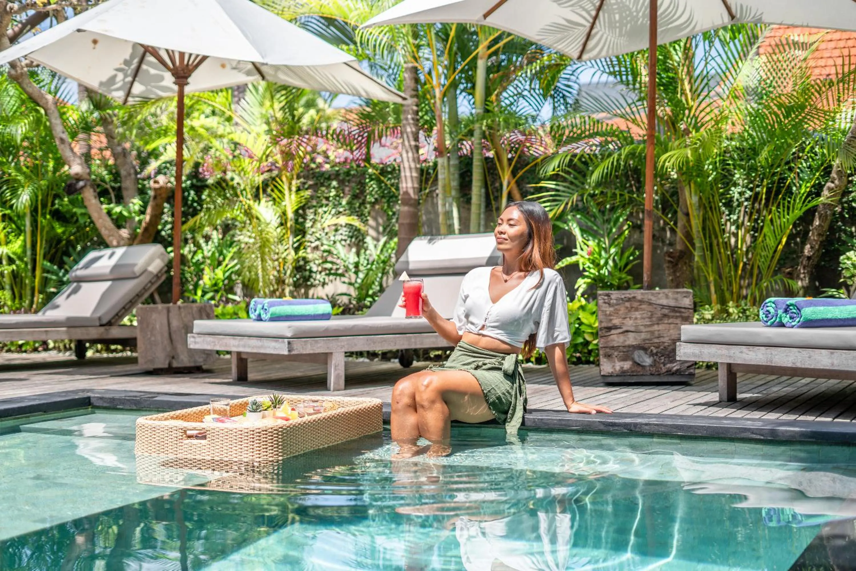 Swimming pool in Villa Litera Canggu Bali