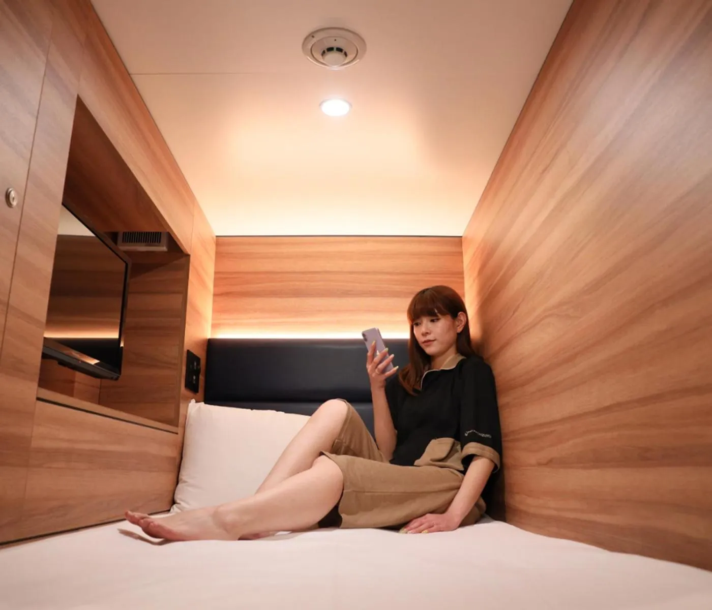 Bed in Smart Stay SHIZUKU Shinagawa-Oimachi