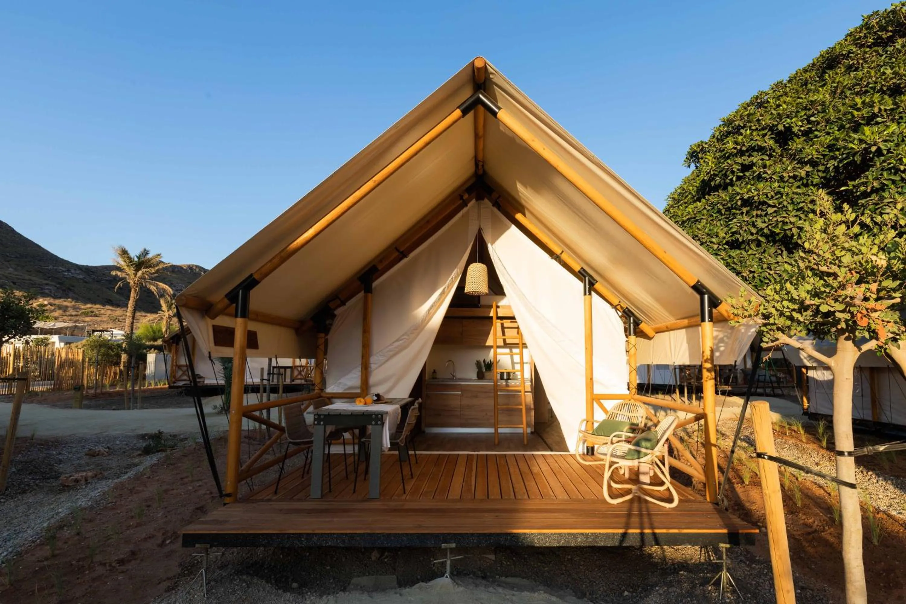 Patio in wecamp Cabo de Gata