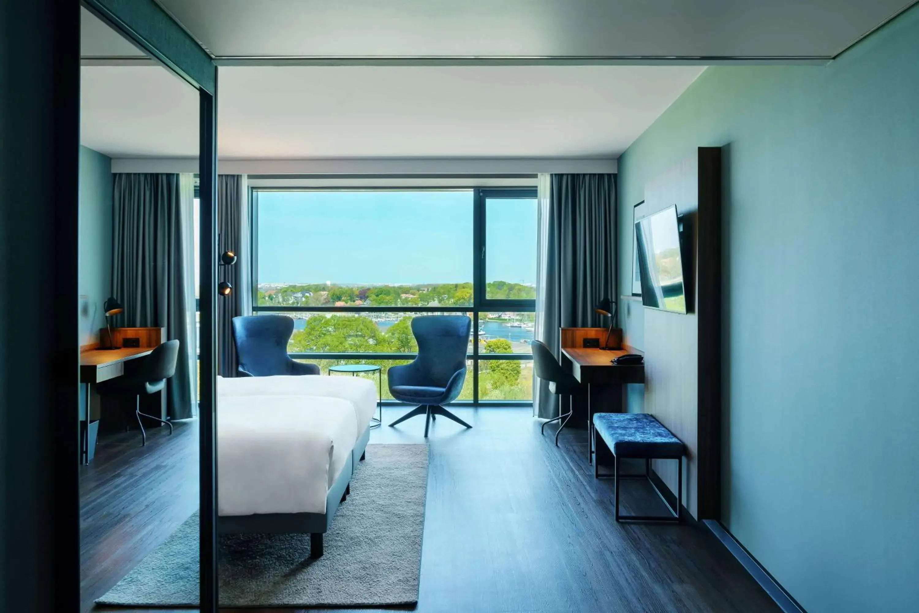 Bedroom in Radisson Blu Hotel Rostock Bedroom in Radisson Blu Hotel Rostock