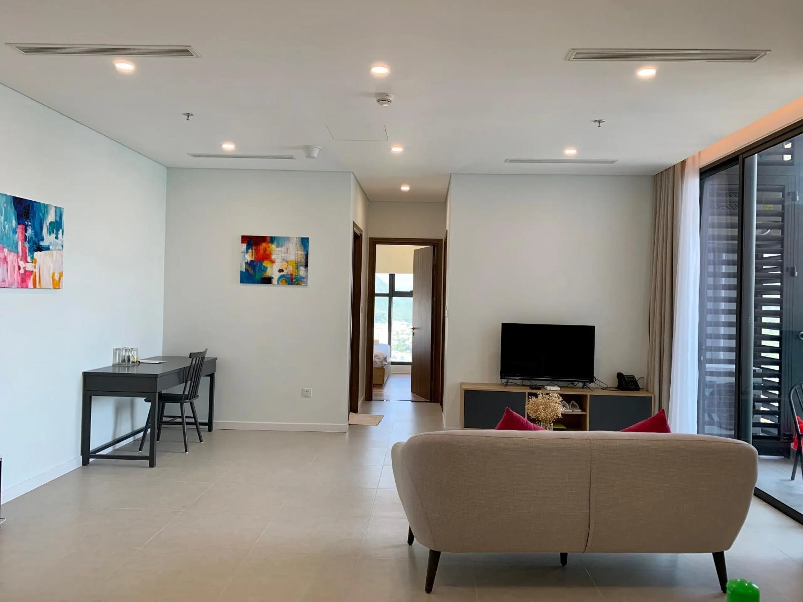 Living room in Wise Stay Scenia Bay Apartment