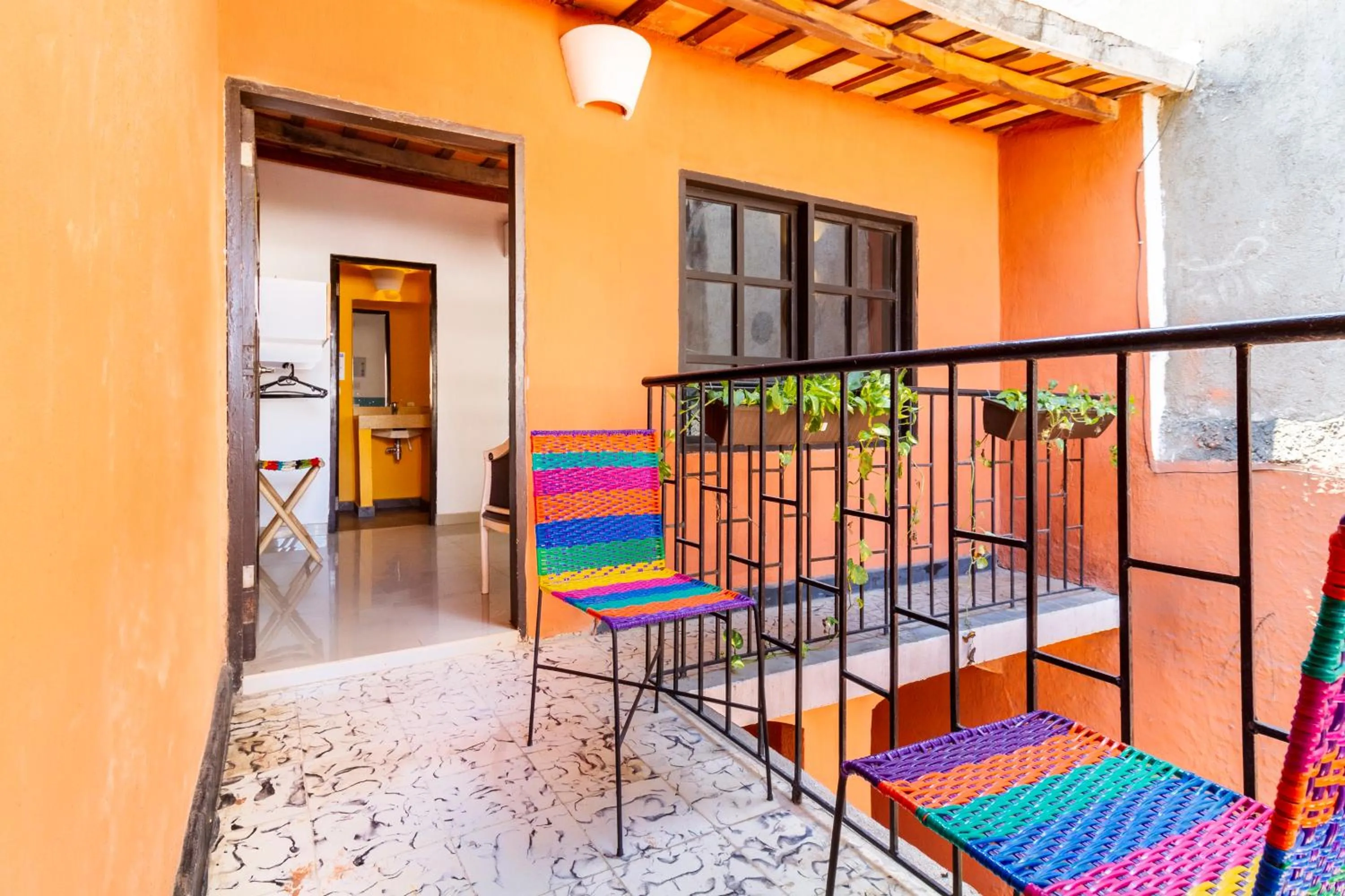 Balcony/Terrace in Gagaka Rua hostel