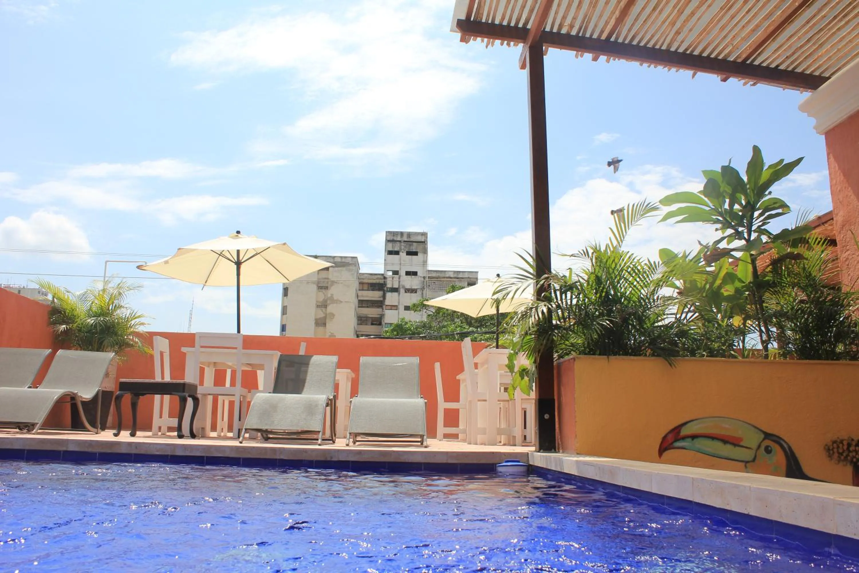 Balcony/Terrace in Gagaka Rua hostel