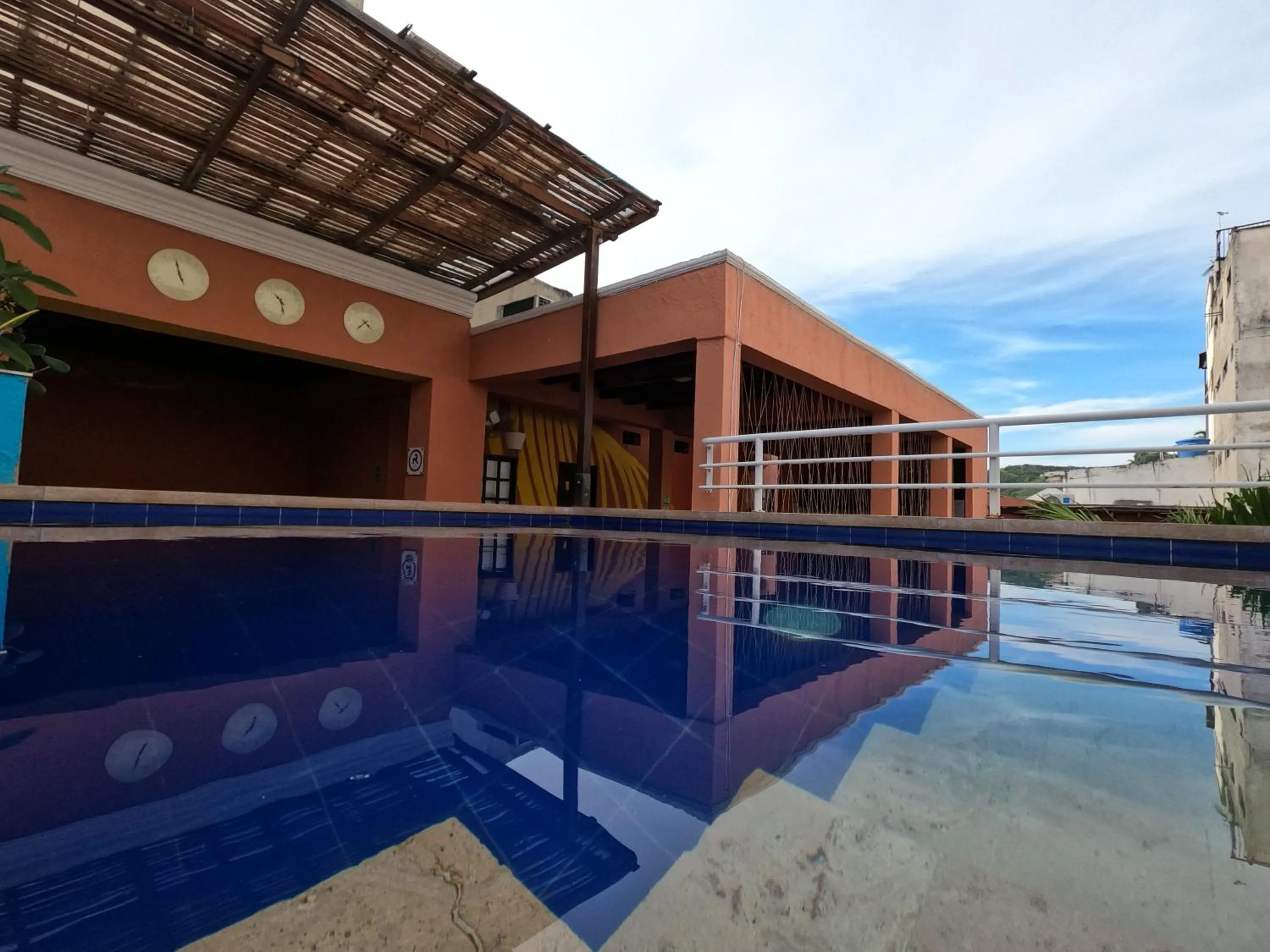 Pool view in Gagaka Rua hostel