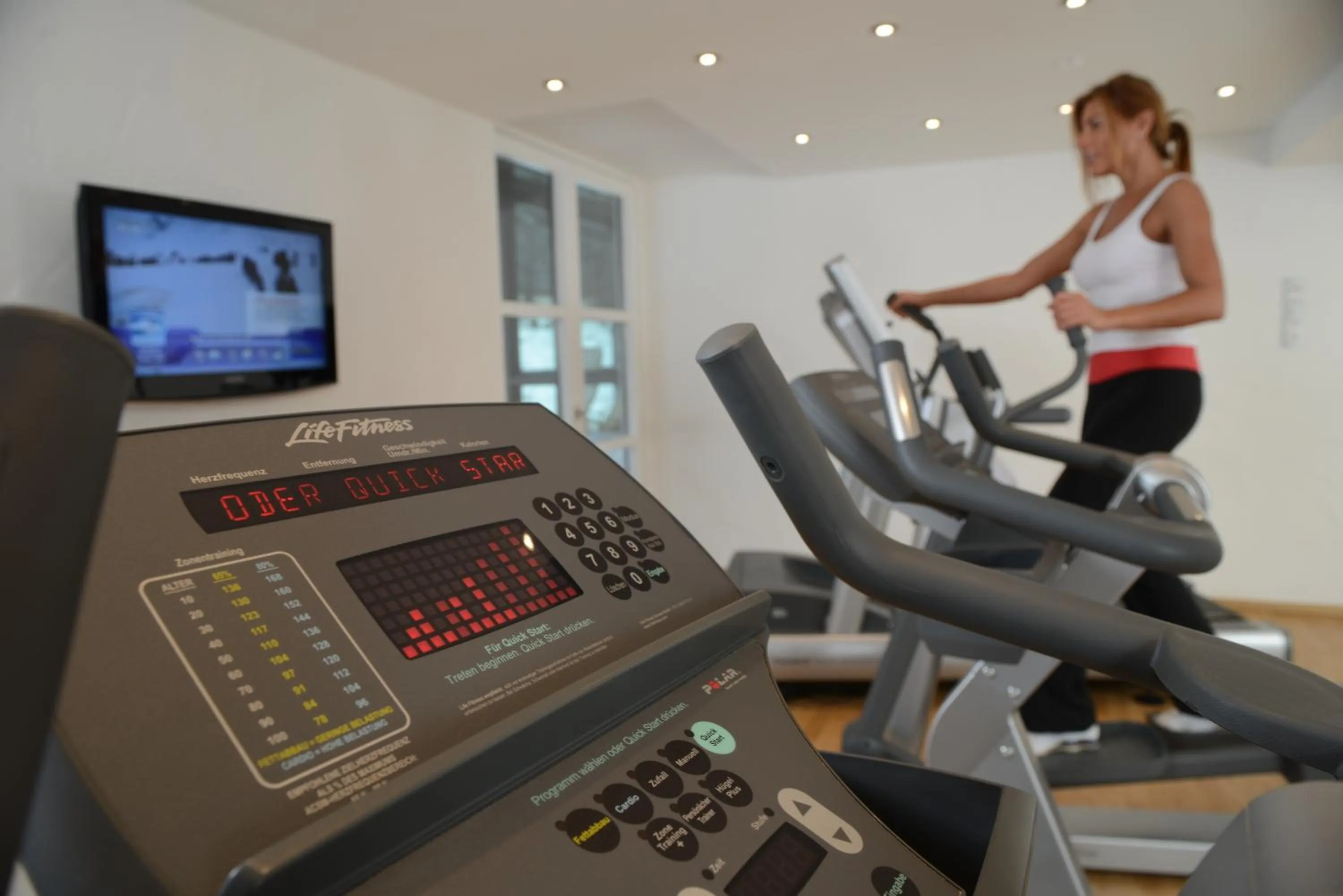 Fitness centre/facilities in Hotel am Badersee