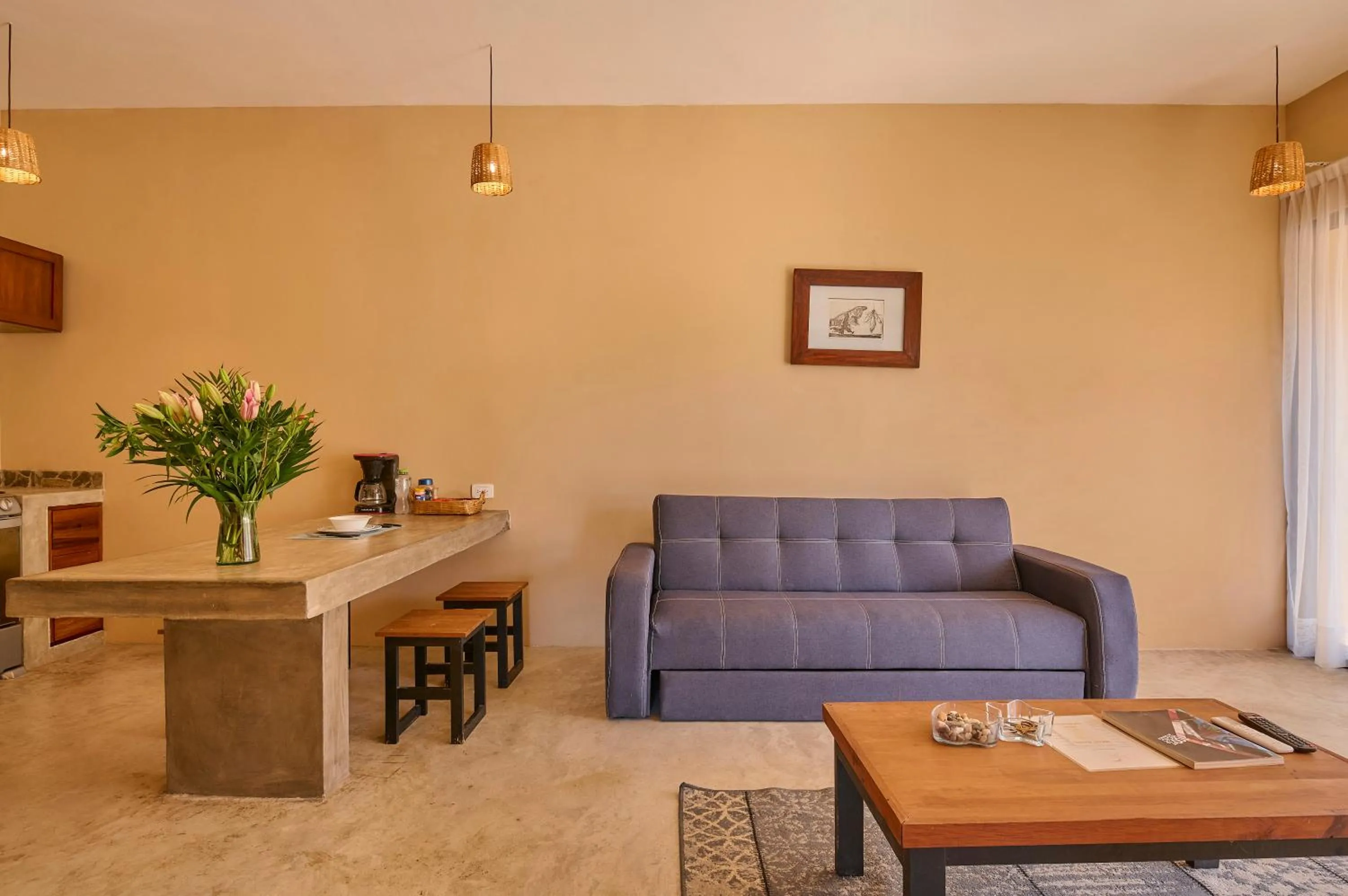 Living room in Lya Beach House