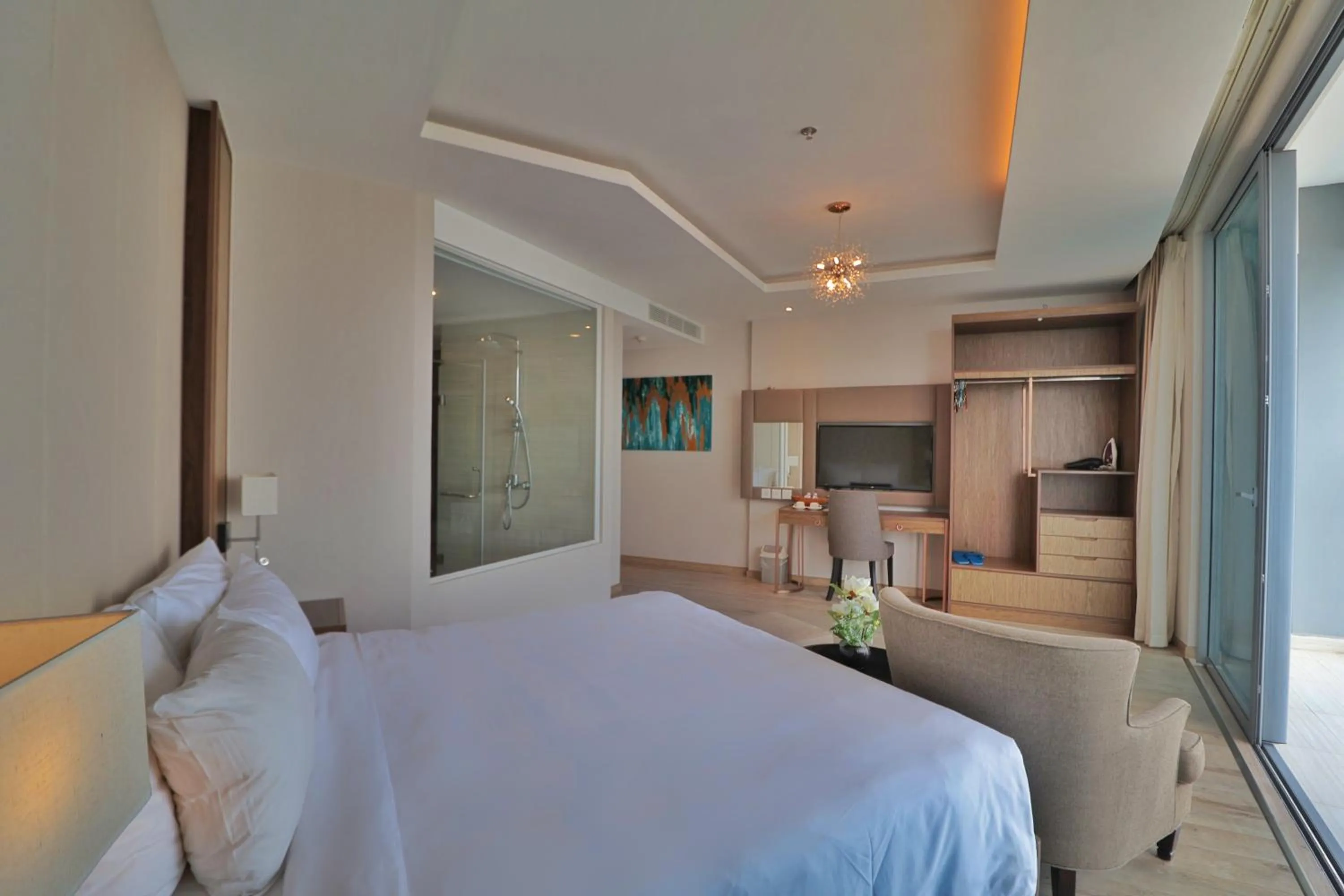 Bed in Wise Stay Panorama Condotel