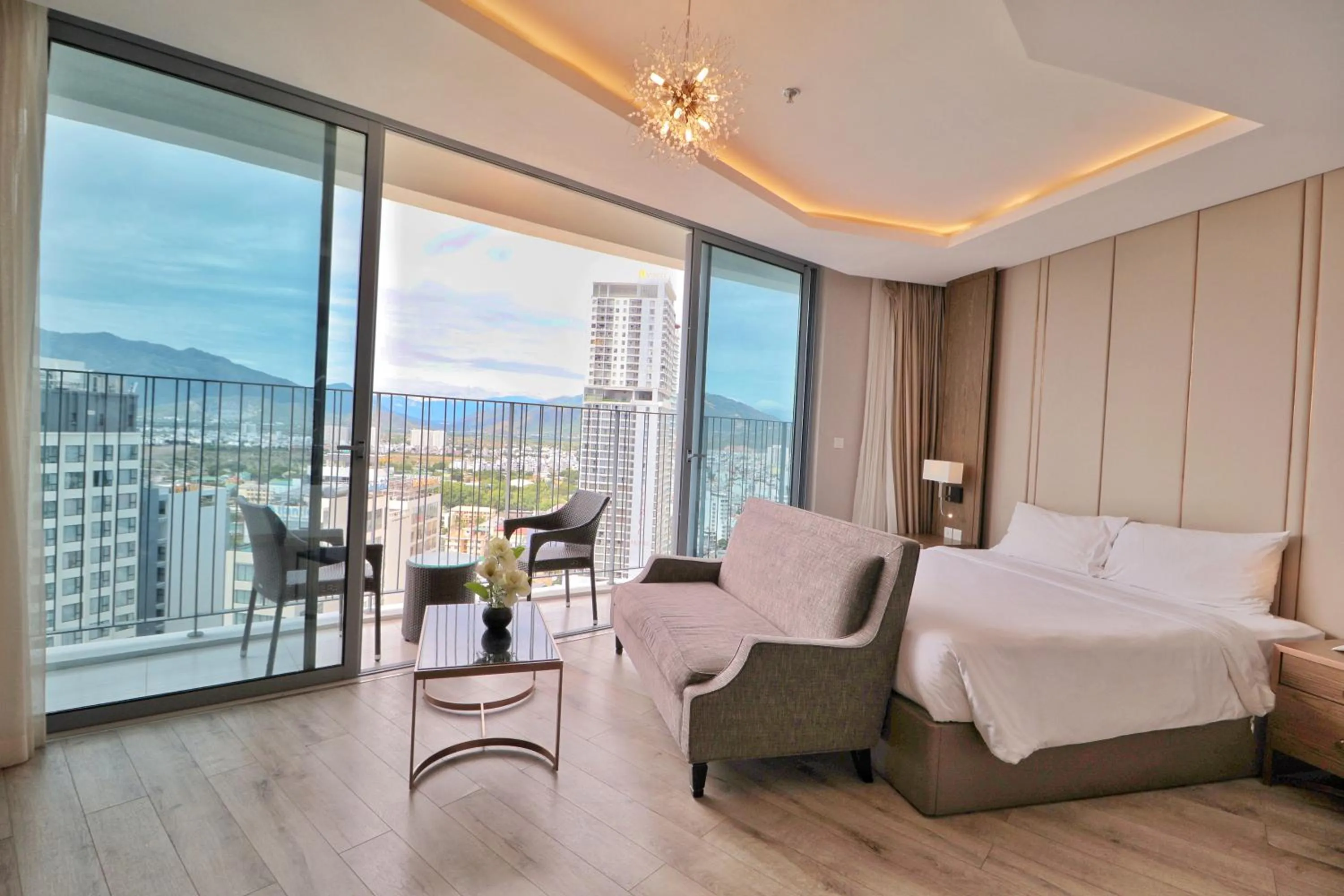 Bed in Wise Stay Panorama Condotel