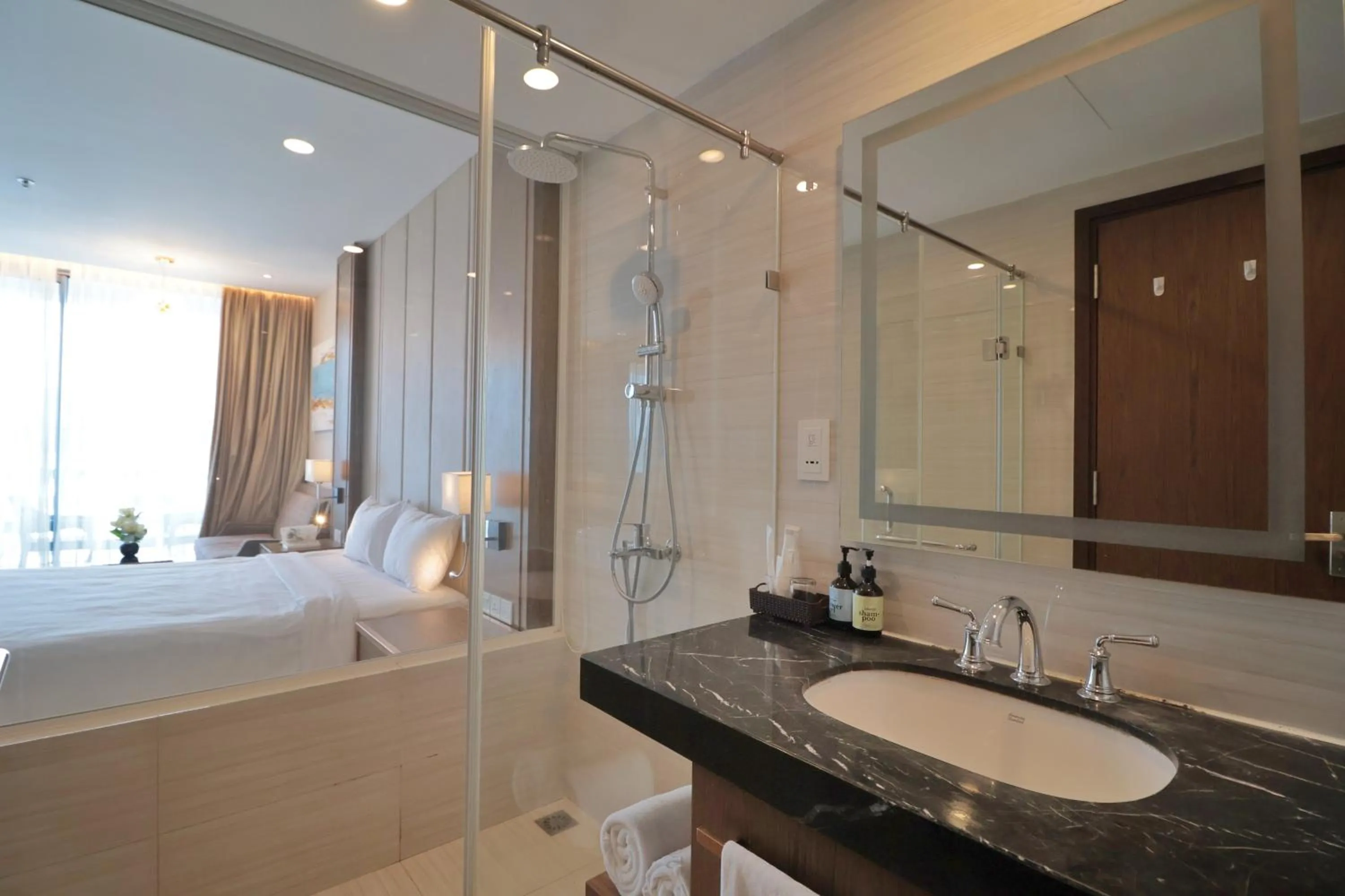 Bed in Wise Stay Panorama Condotel