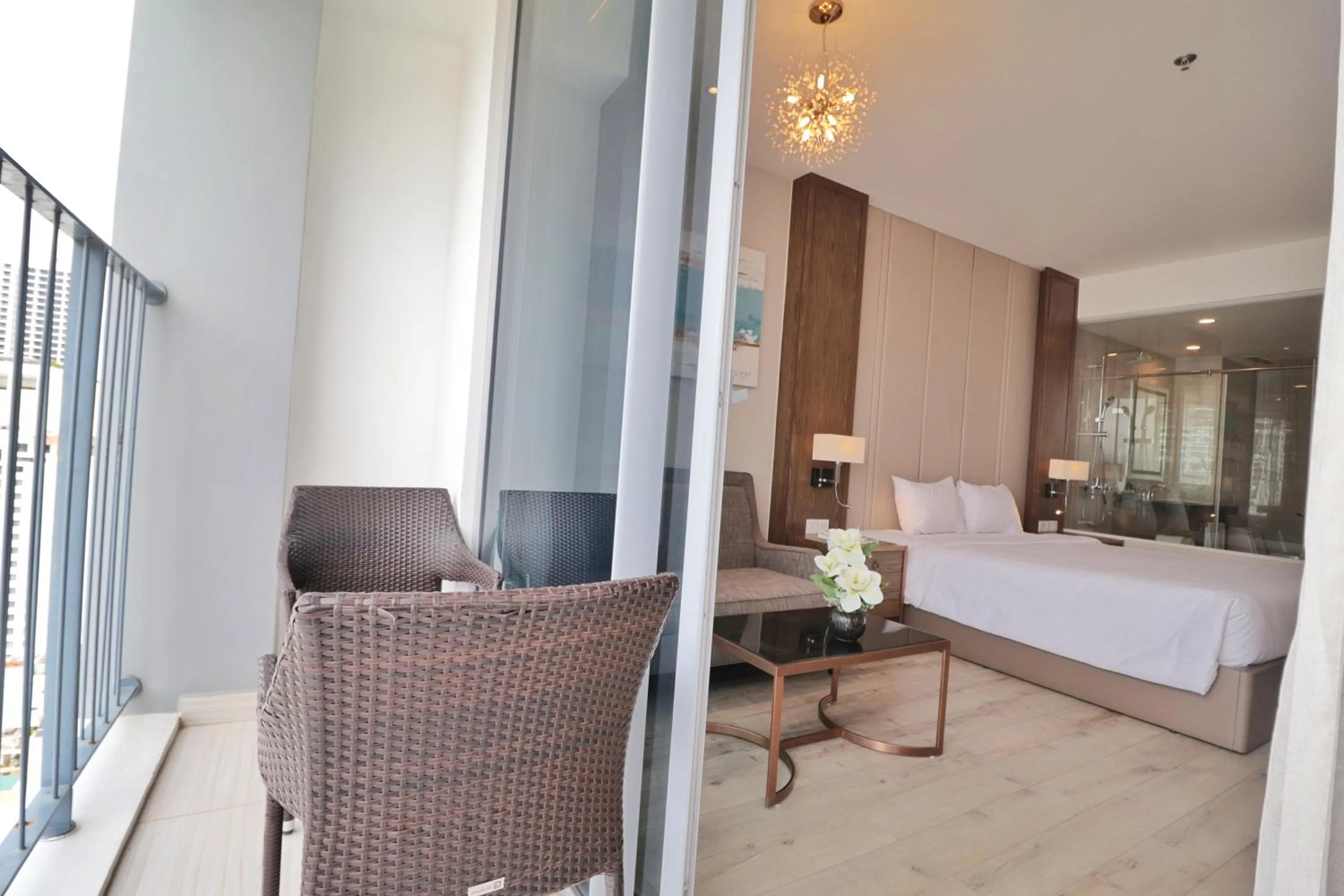 Bed in Wise Stay Panorama Condotel