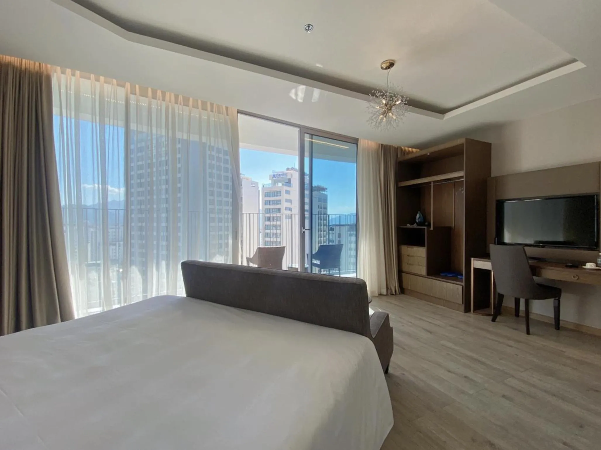 Bed in Wise Stay Panorama Condotel