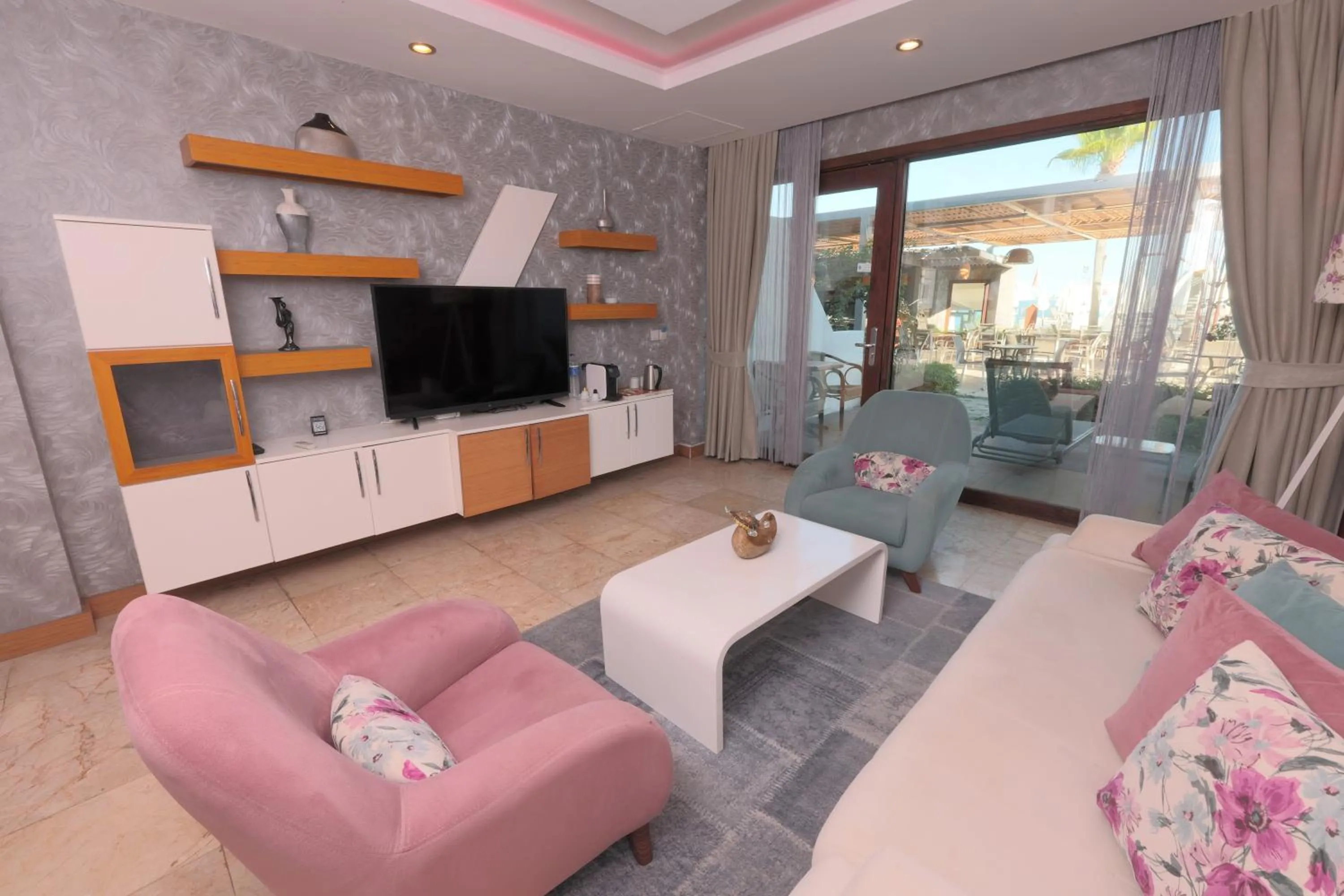 Communal lounge/ TV room in Flora Garden Beach Hotel - Adults Only 16 Plus - Couples Concept