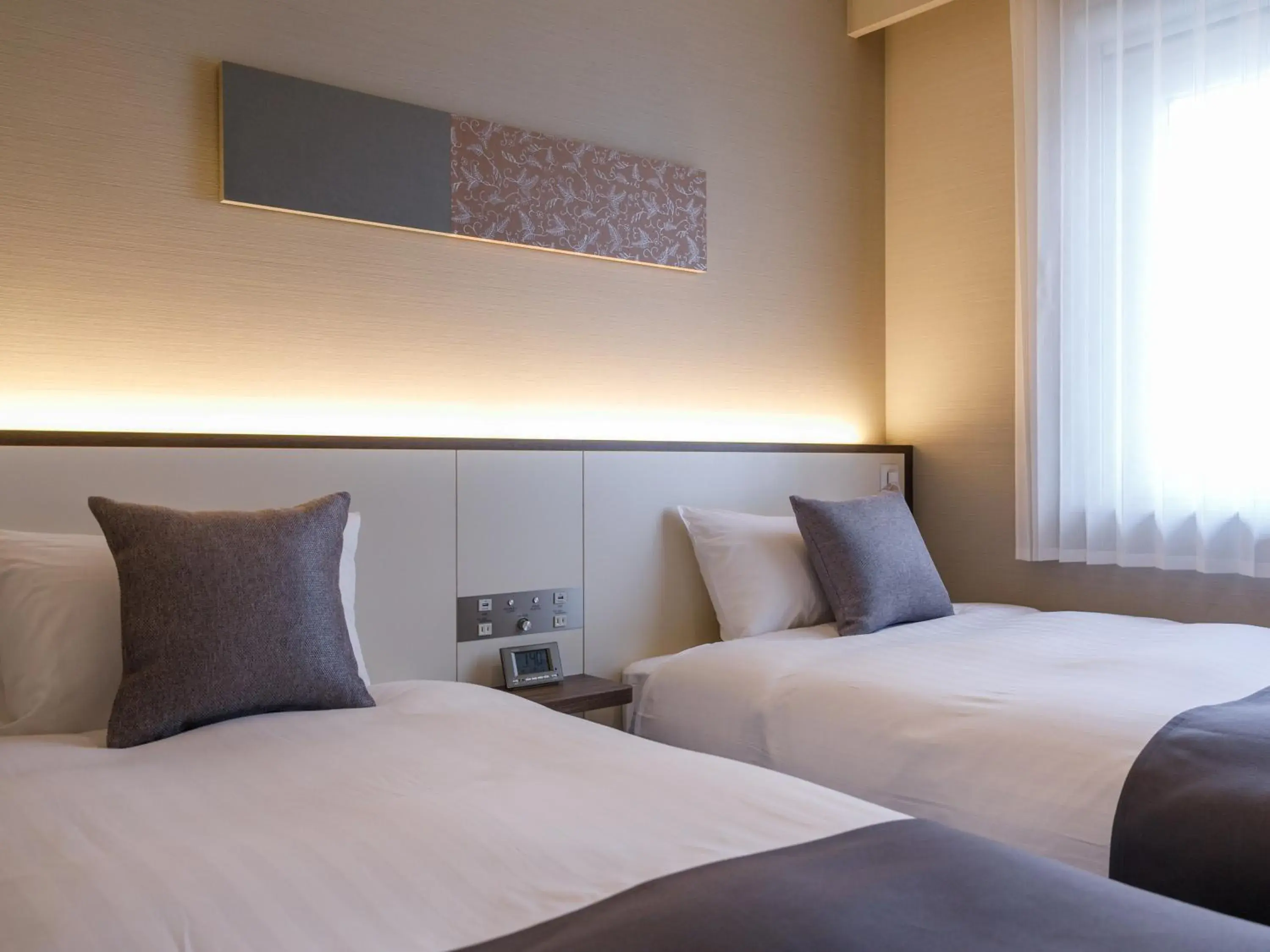 Bed in Fukuoka U-BELL Hotel Bed in Fukuoka U-BELL Hotel