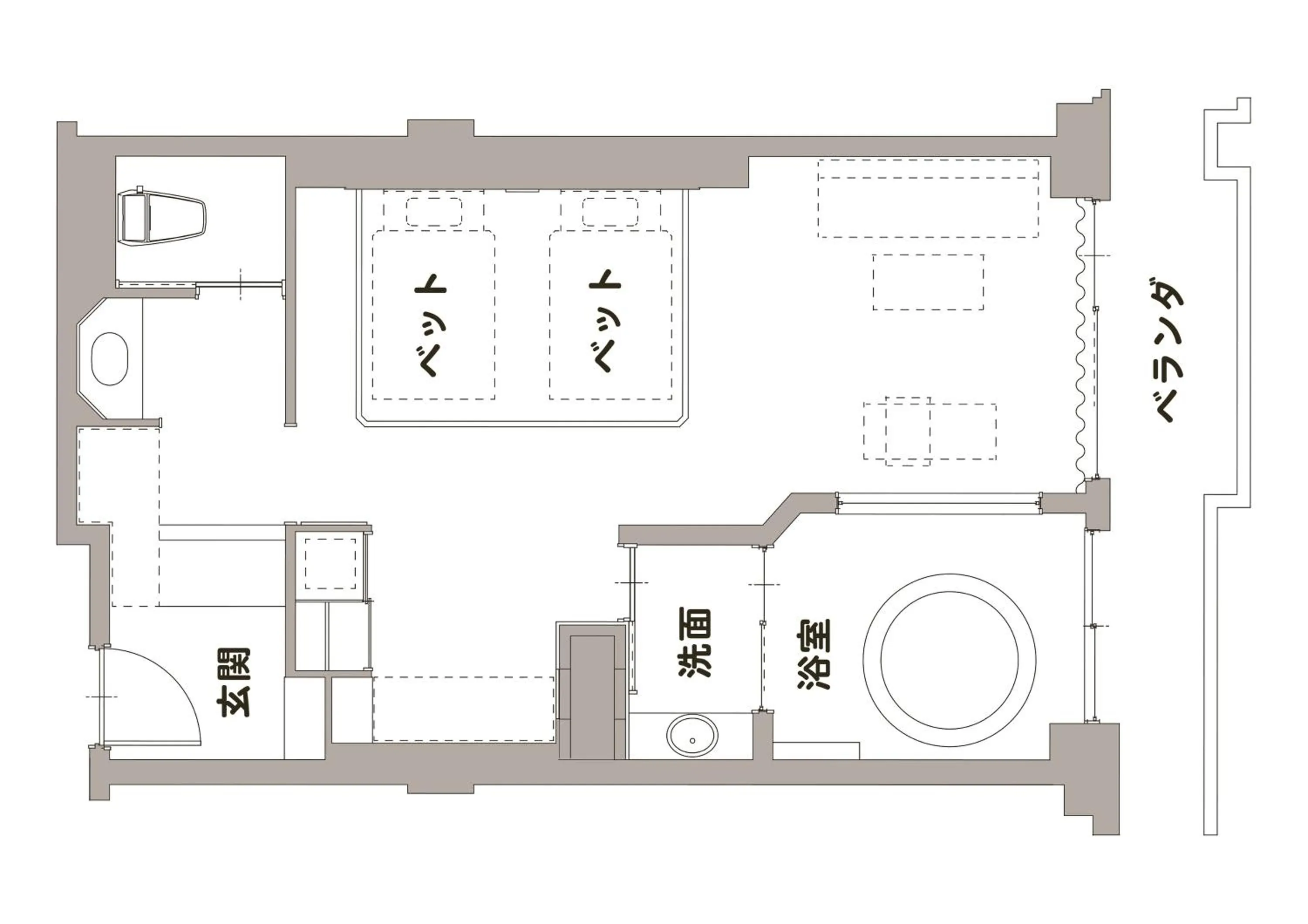 Photo of the whole room in Asaya