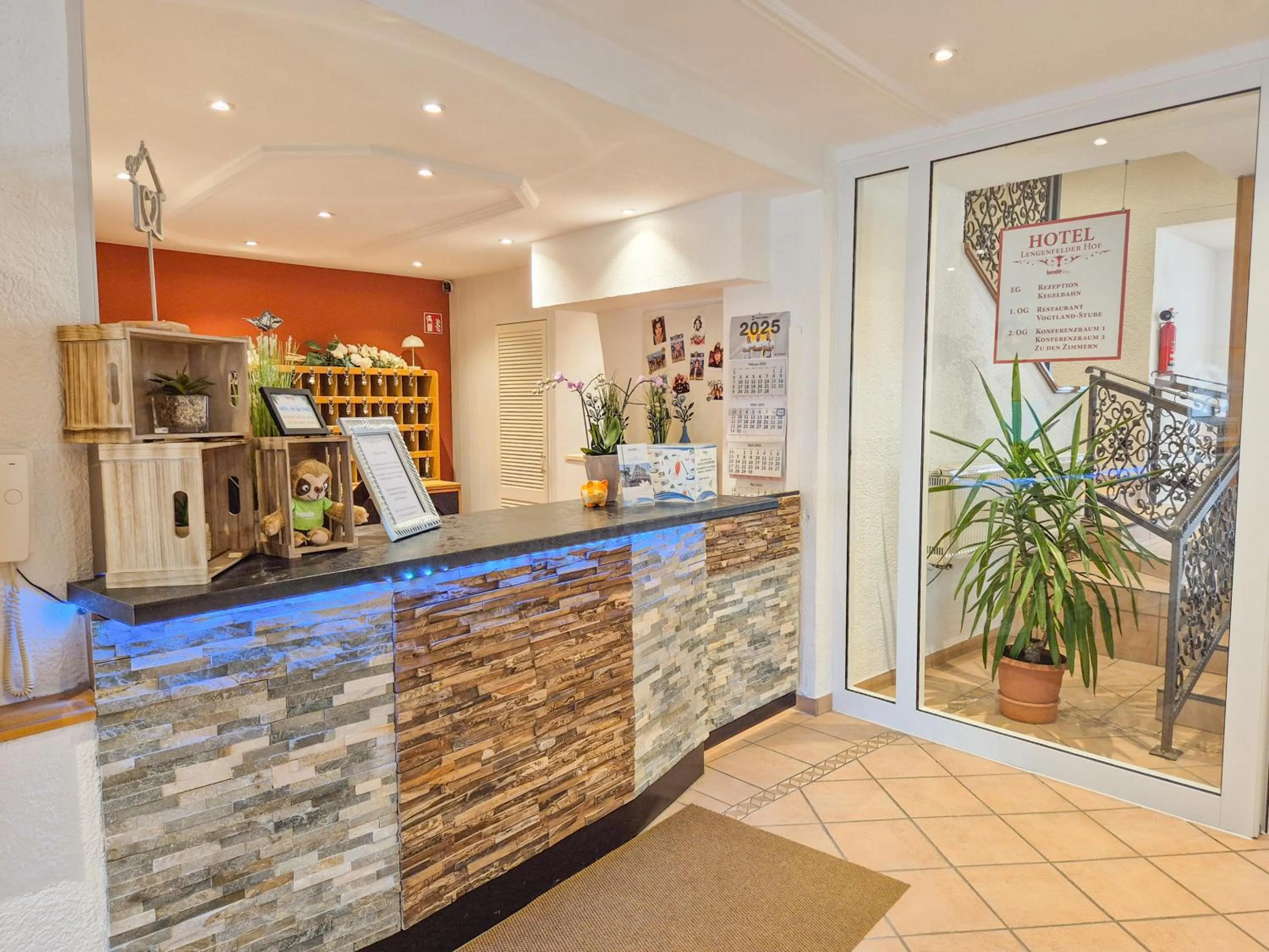 Lobby or reception in Hotel Lengenfelder Hof