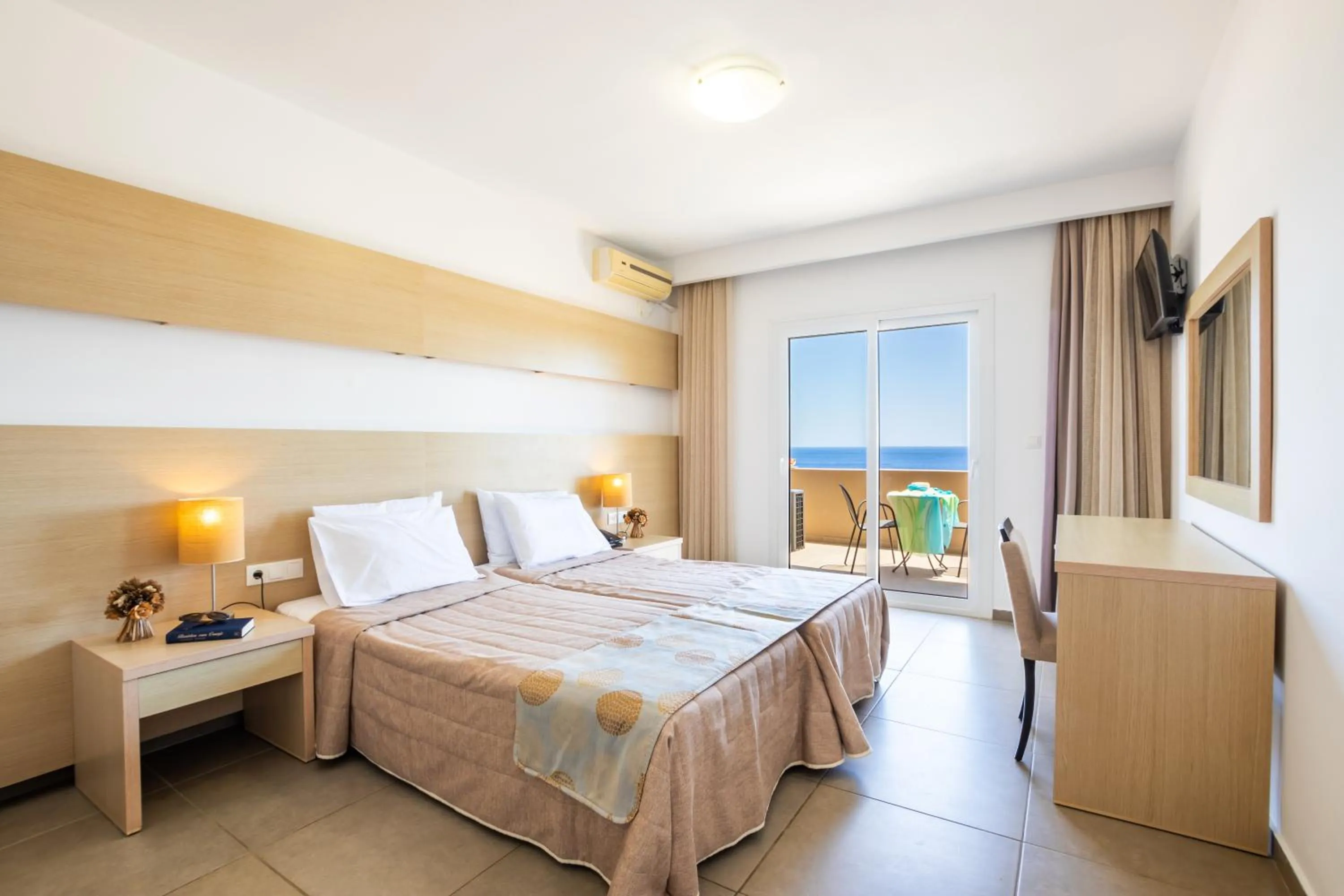 Bed in Apolis Beachscape Hotel