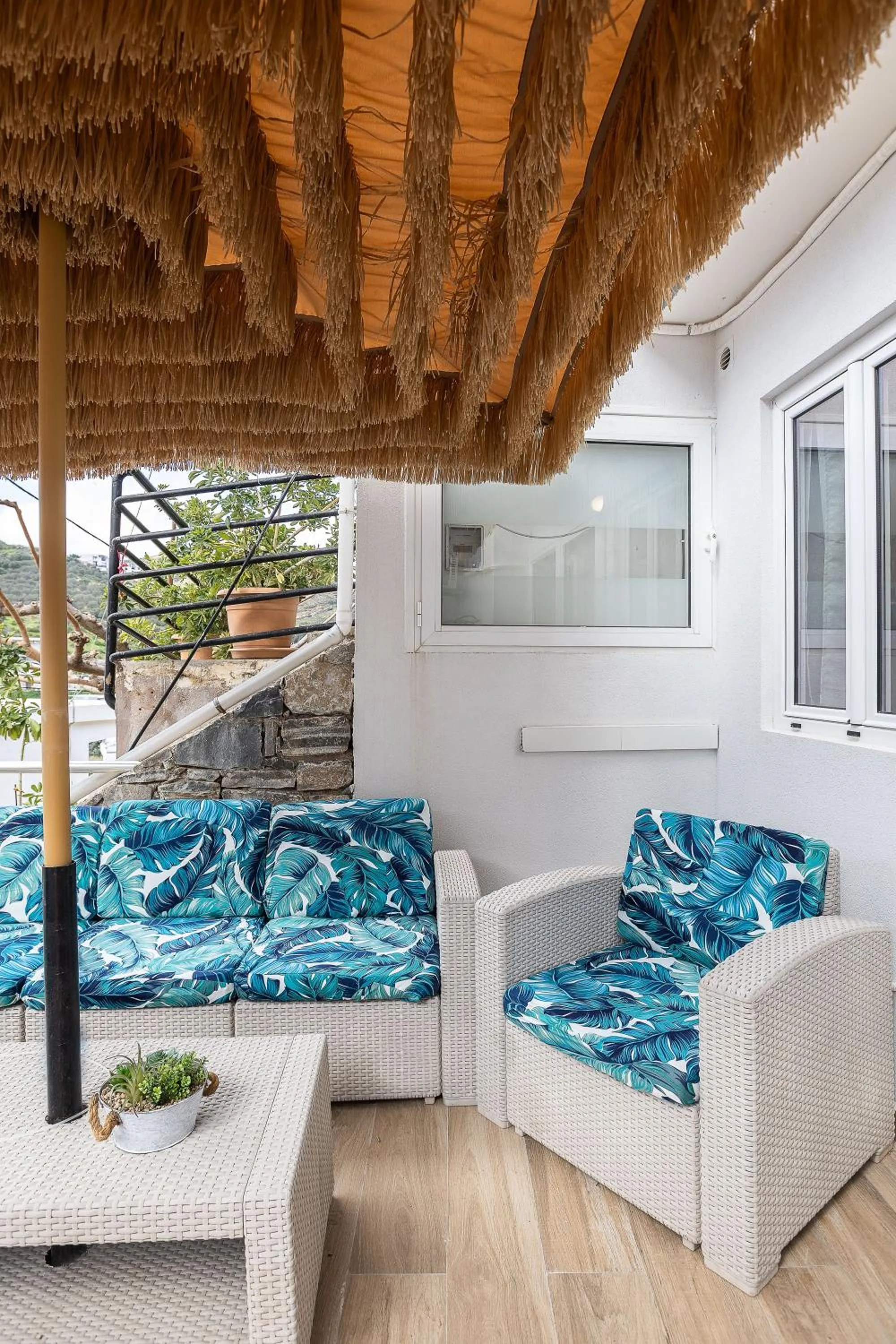 Balcony/Terrace in Akrogiali Apartments
