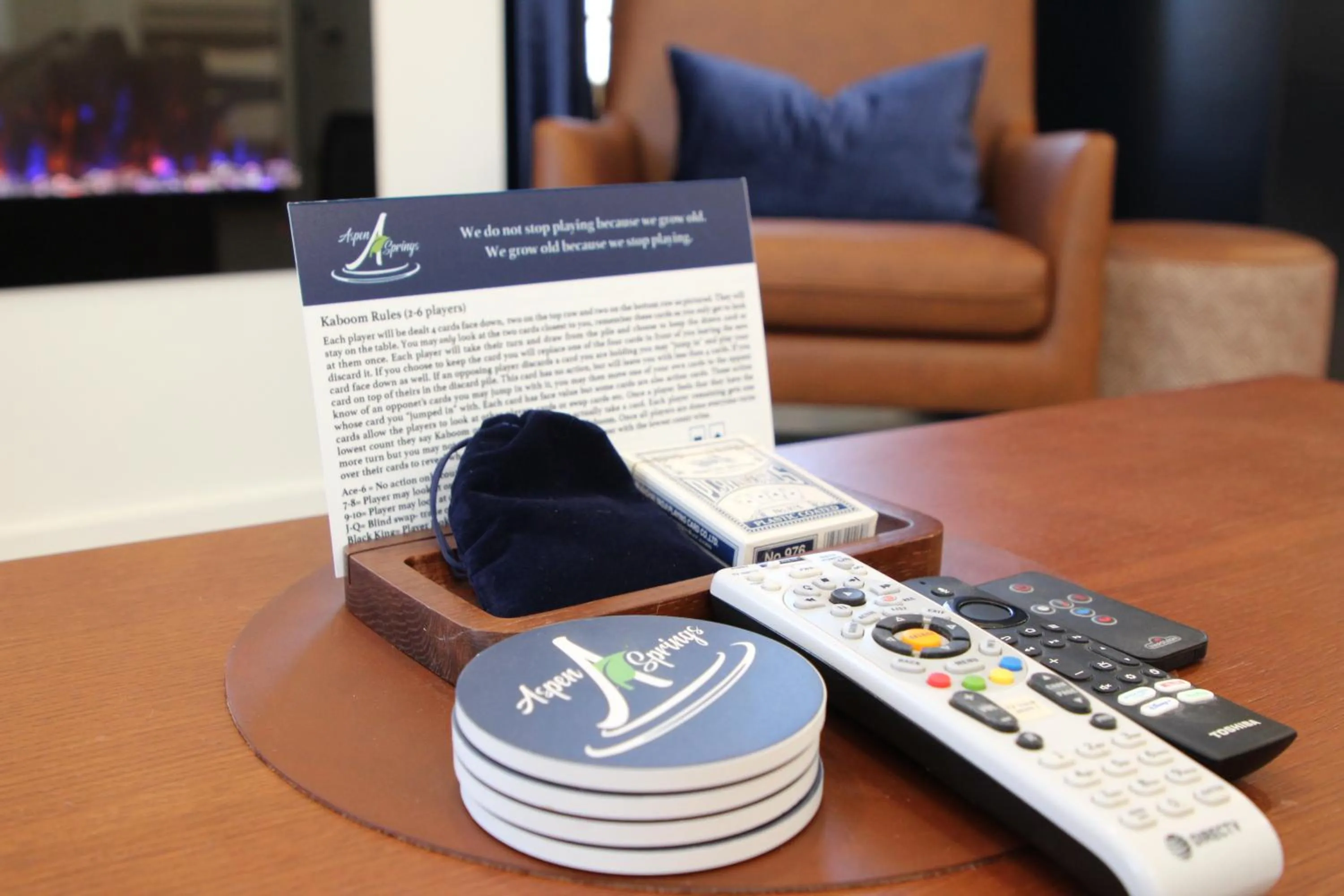 Living room in The Retreat at Angel Fire