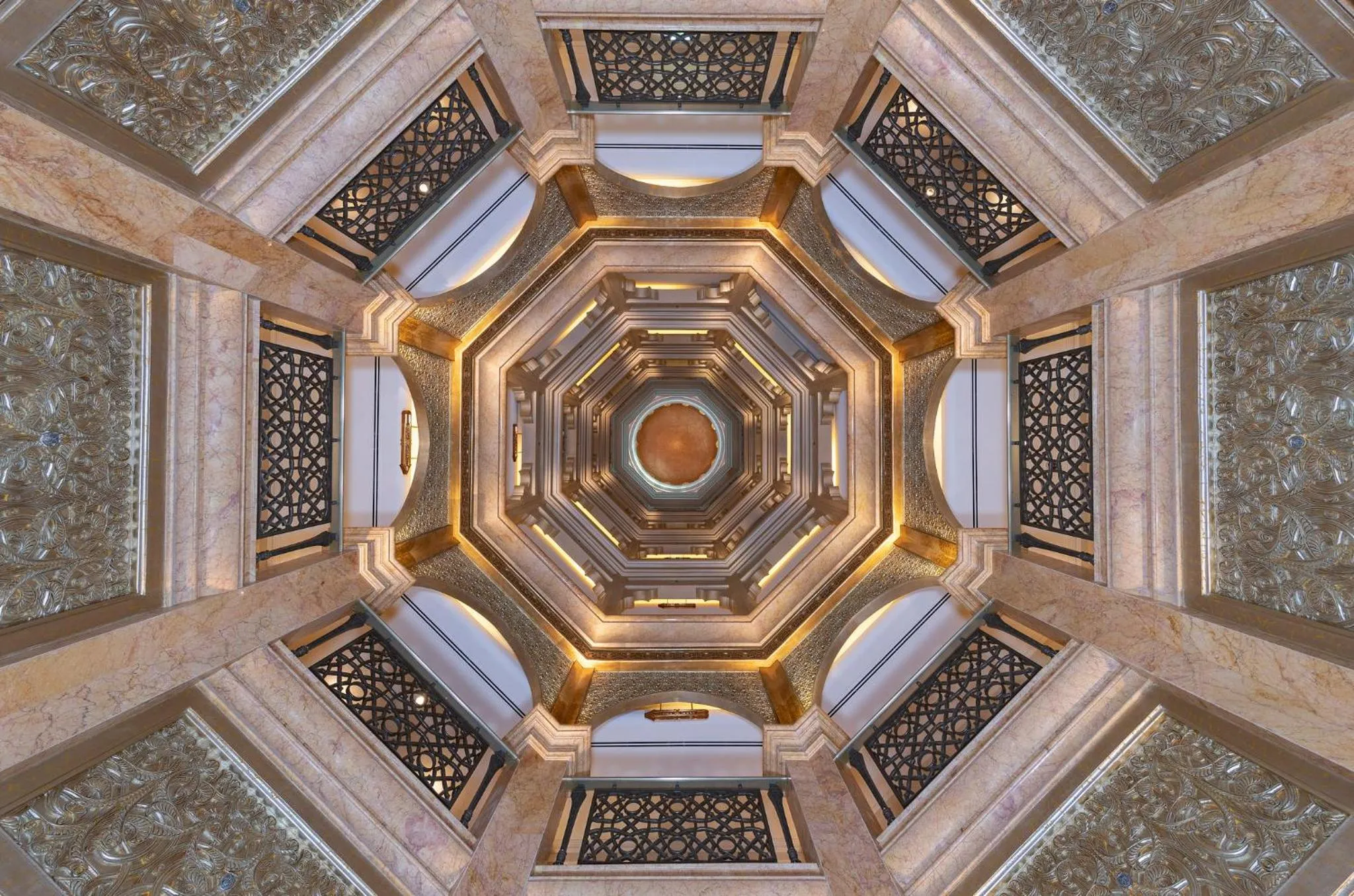 Decorative detail in Emirates Palace Mandarin Oriental, Abu Dhabi
