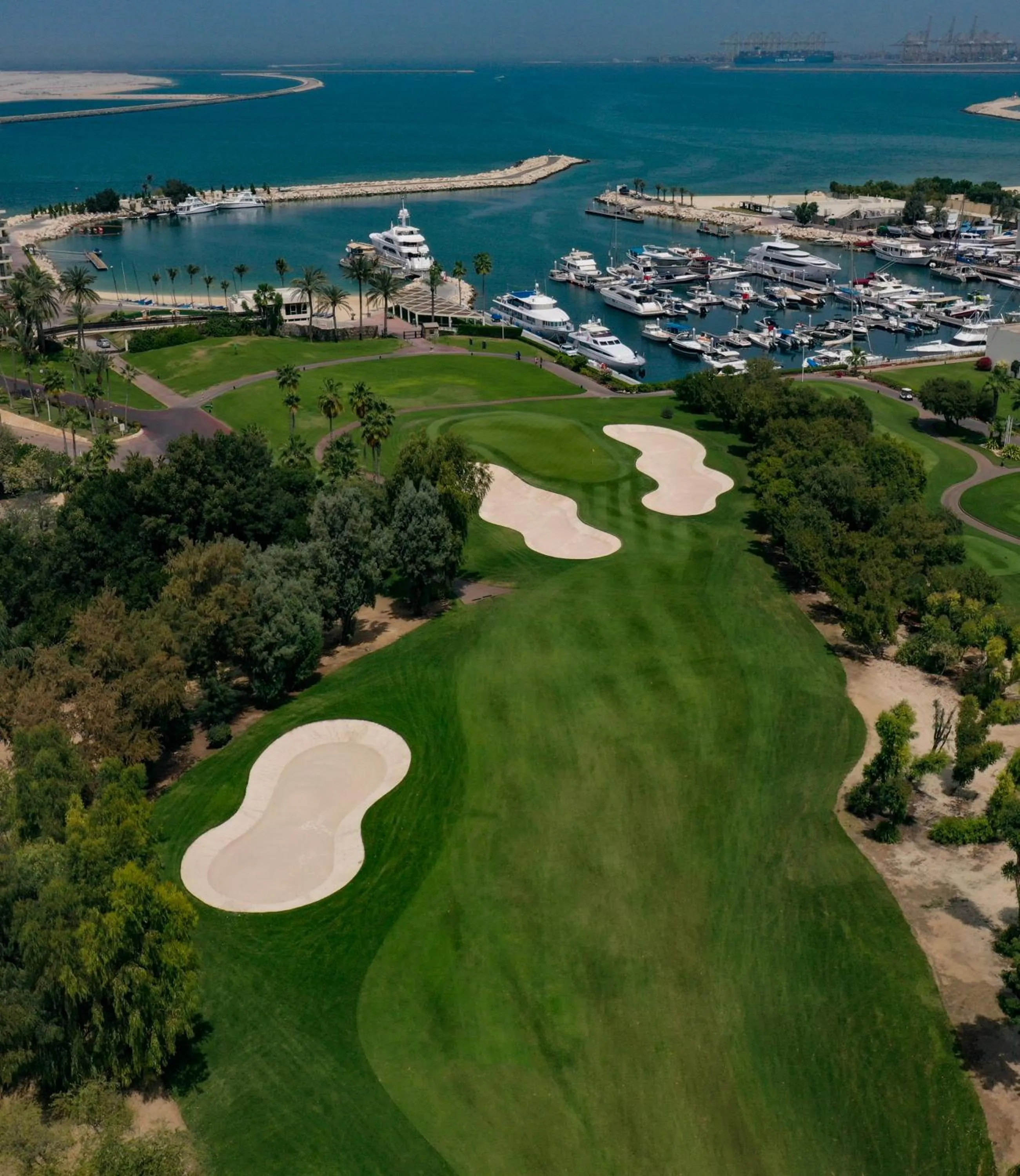 Bird's eye view in JA Palm Tree Court, Dubai