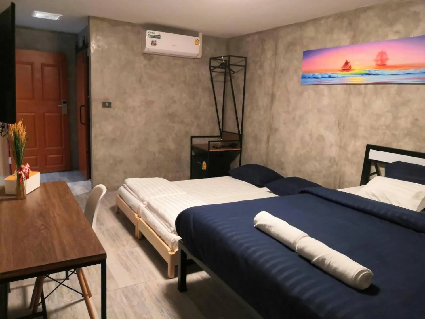 Bed in Phooree Boutique Hotel