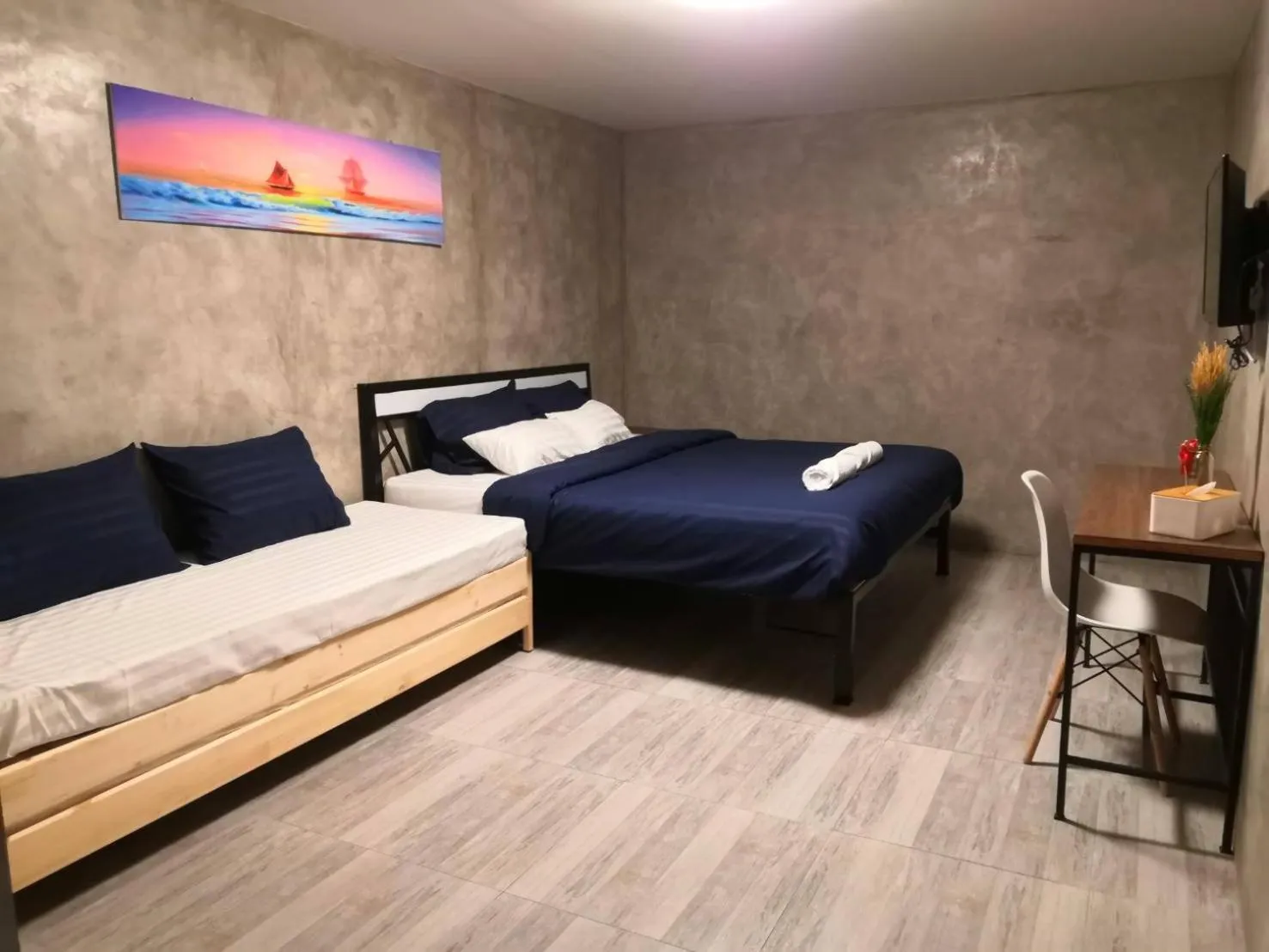 Bed in Phooree Boutique Hotel