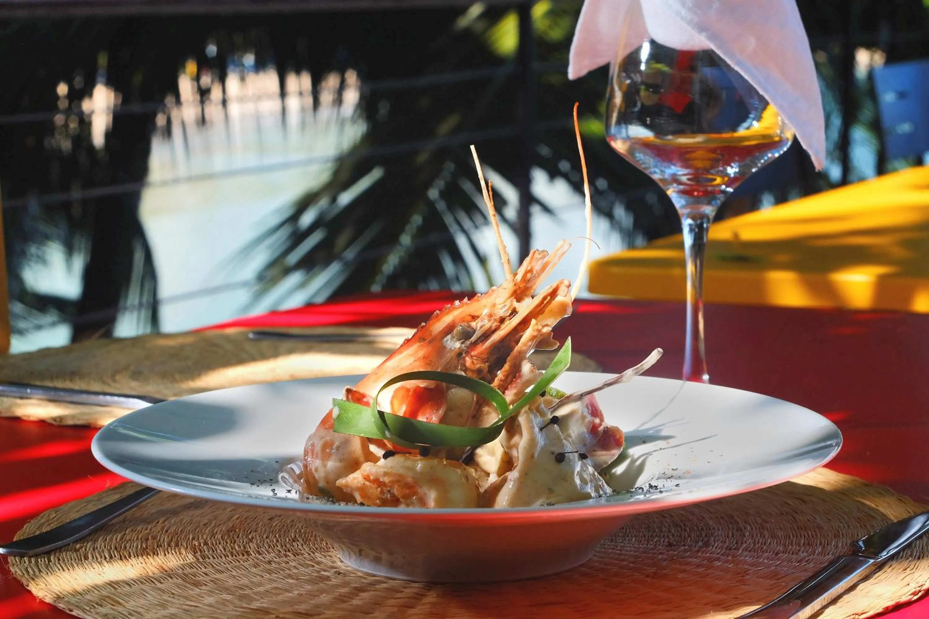 Food close-up in L'heure Bleue