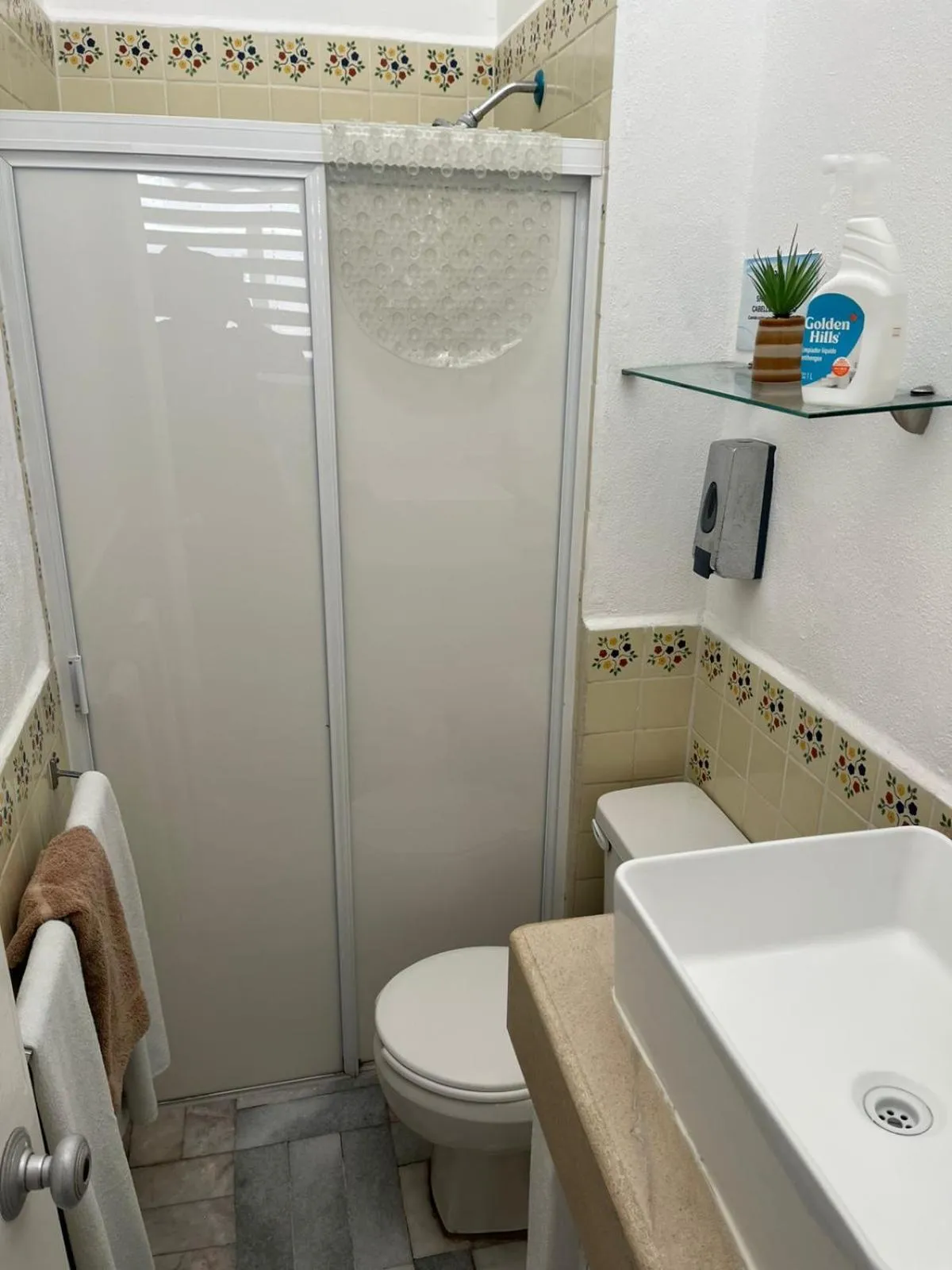 Bathroom in Depto familiar con vista al mar en Playasol Manzanillo