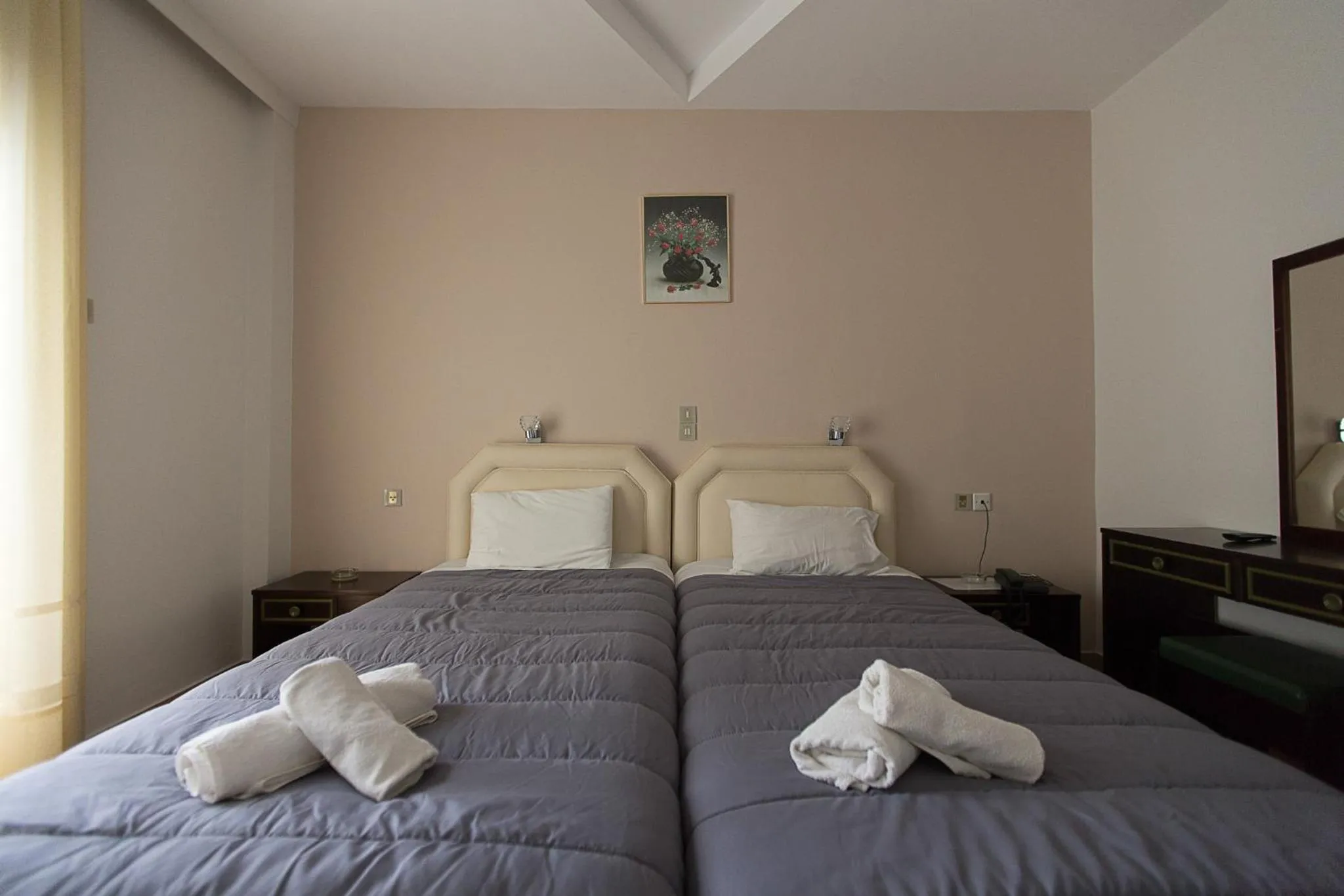 Standard Twin Room with Garden View in Flisvos Rooms