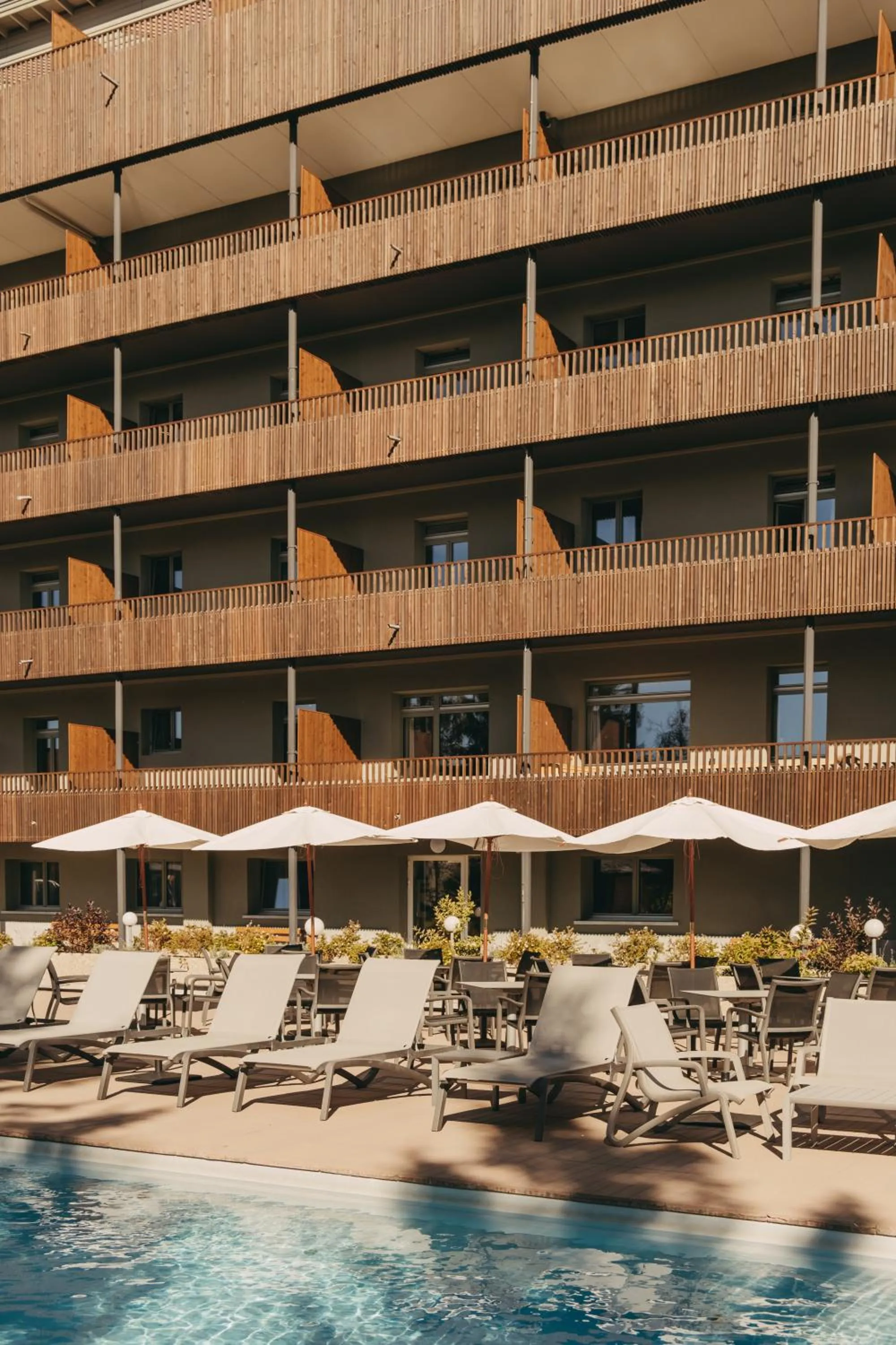 Swimming pool in Hotel Valaisia Crans Montana, a Faern Collection Resort