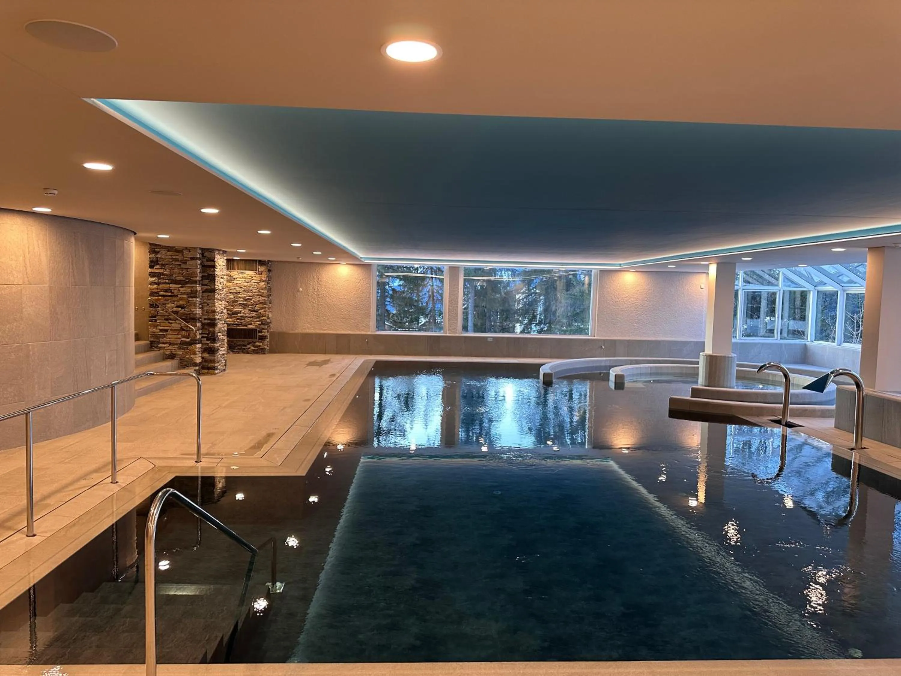 Swimming pool in Hotel Valaisia Crans Montana, a Faern Collection Resort