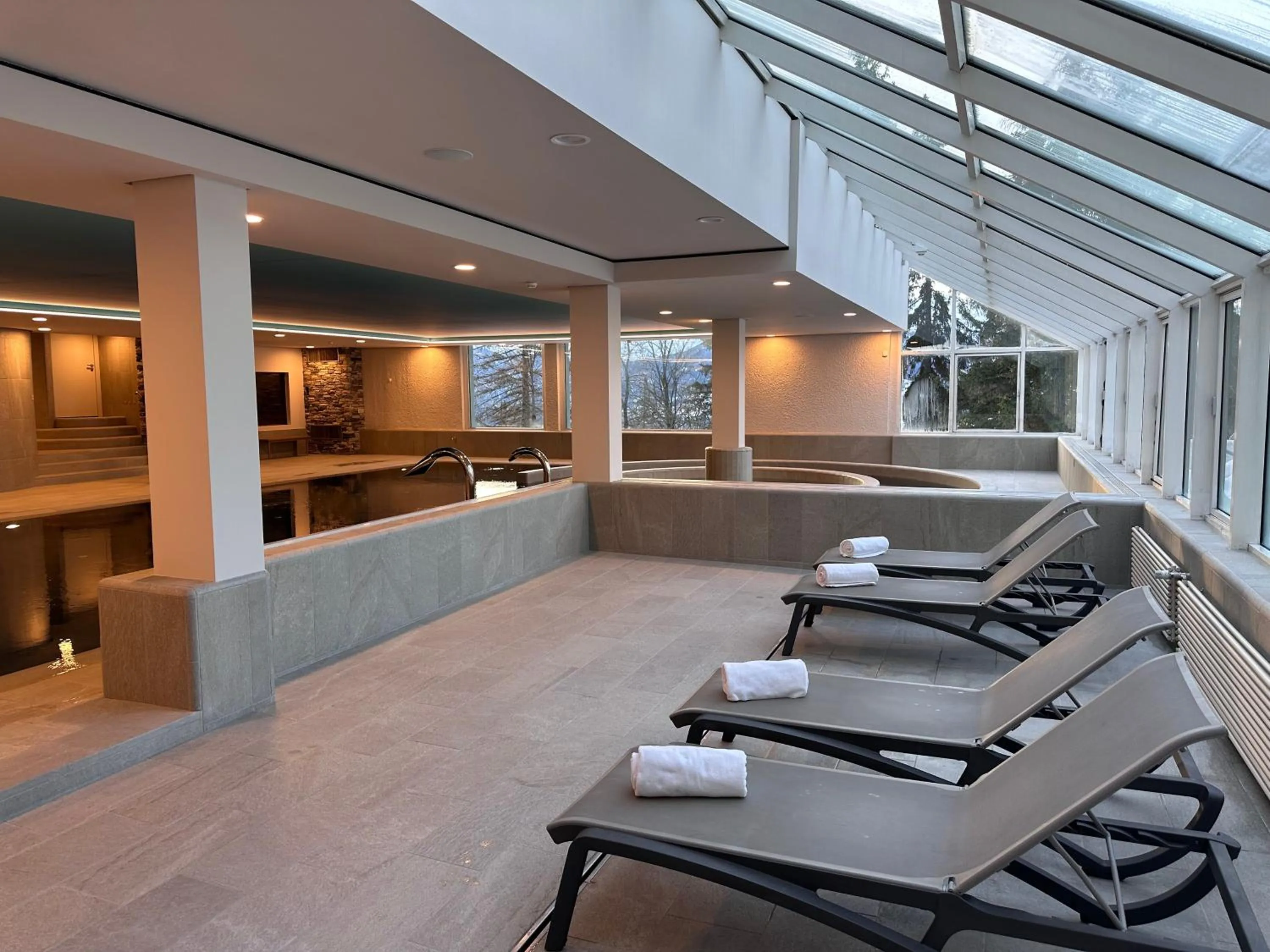 Spa and wellness centre/facilities in Hotel Valaisia Crans Montana, a Faern Collection Resort