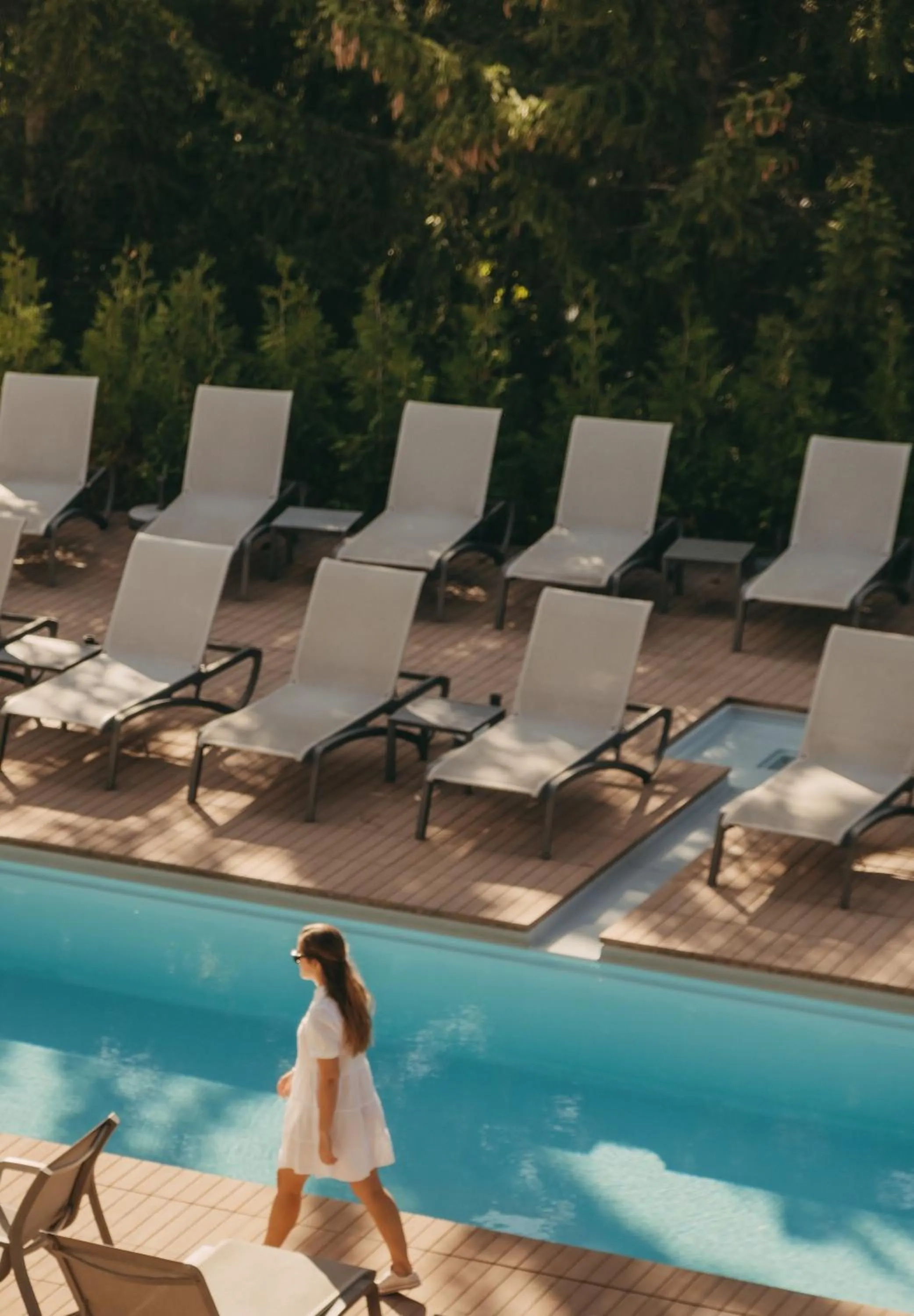 Swimming pool in Hotel Valaisia Crans Montana, a Faern Collection Resort