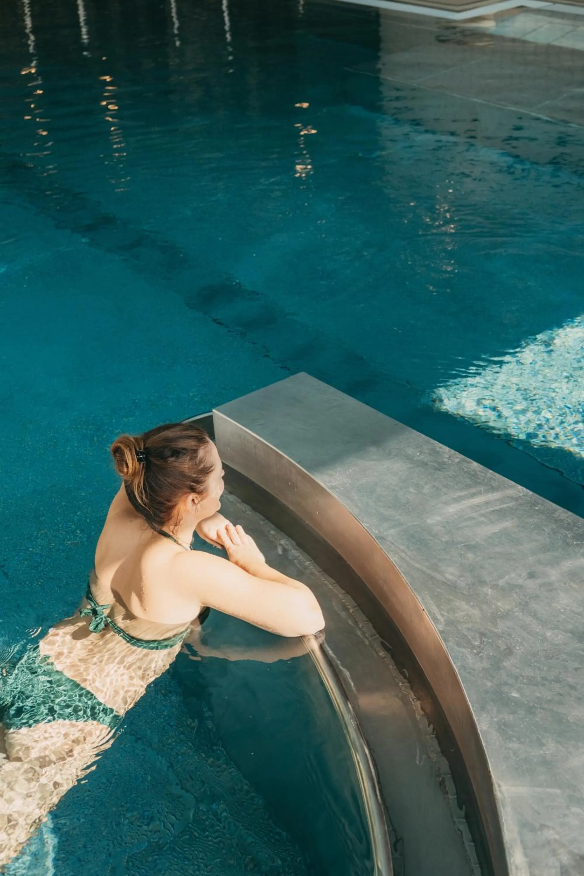 Swimming pool in Hotel Valaisia Crans Montana, a Faern Collection Resort