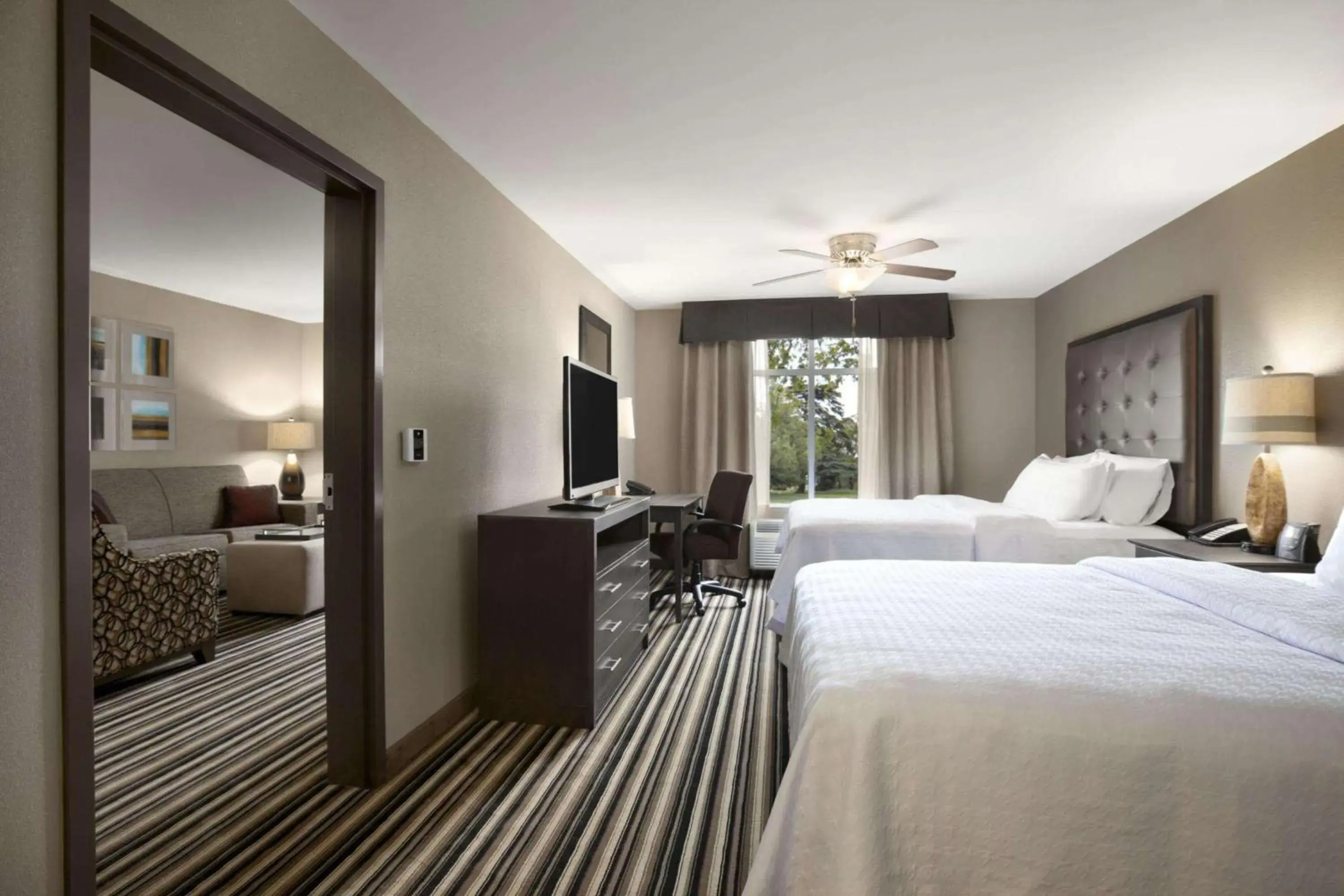 Bed in Homewood Suites by Hilton Columbus OSU, OH Bed in Homewood Suites by Hilton Columbus OSU, OH