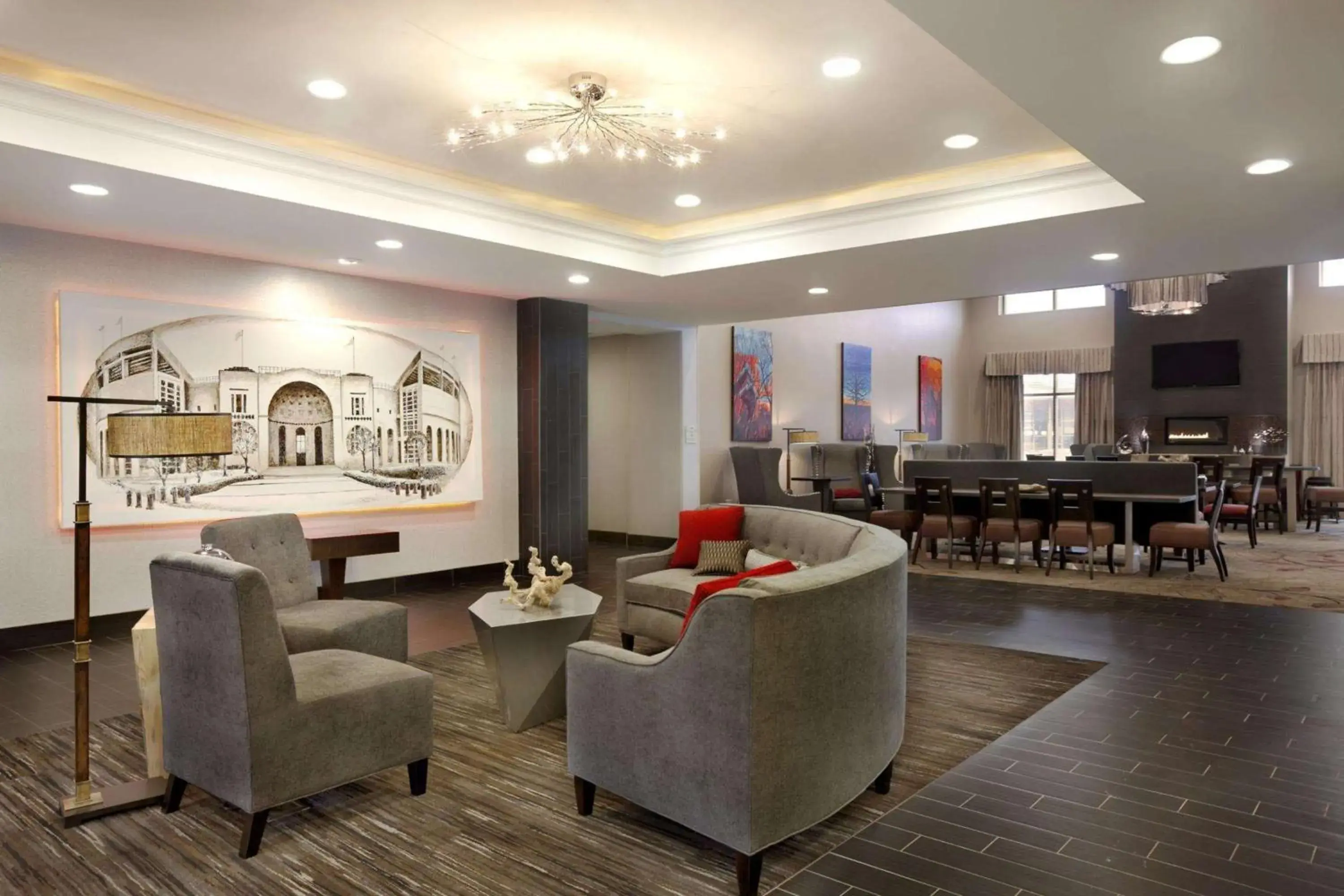 Lobby or reception in Homewood Suites by Hilton Columbus OSU, OH Lobby or reception in Homewood Suites by Hilton Columbus OSU, OH