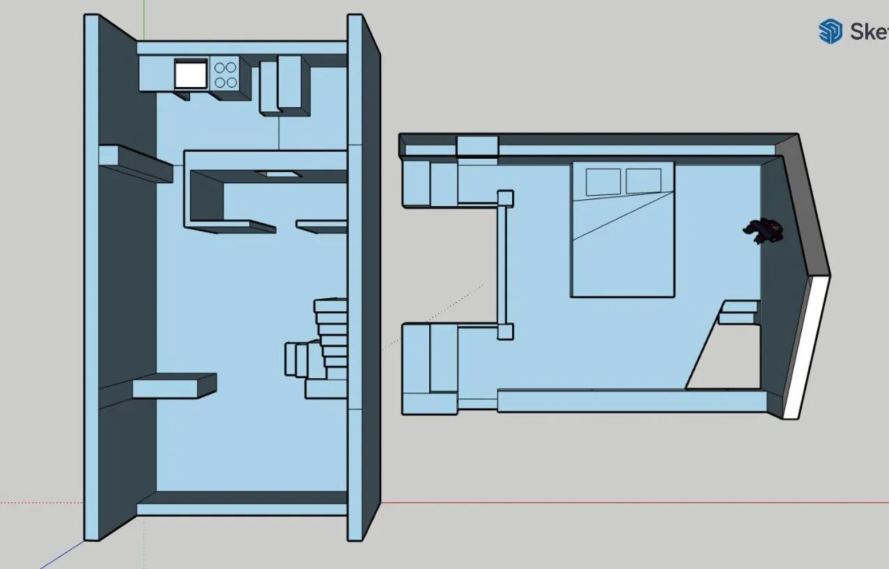 Floor plan in Chalet de Paris