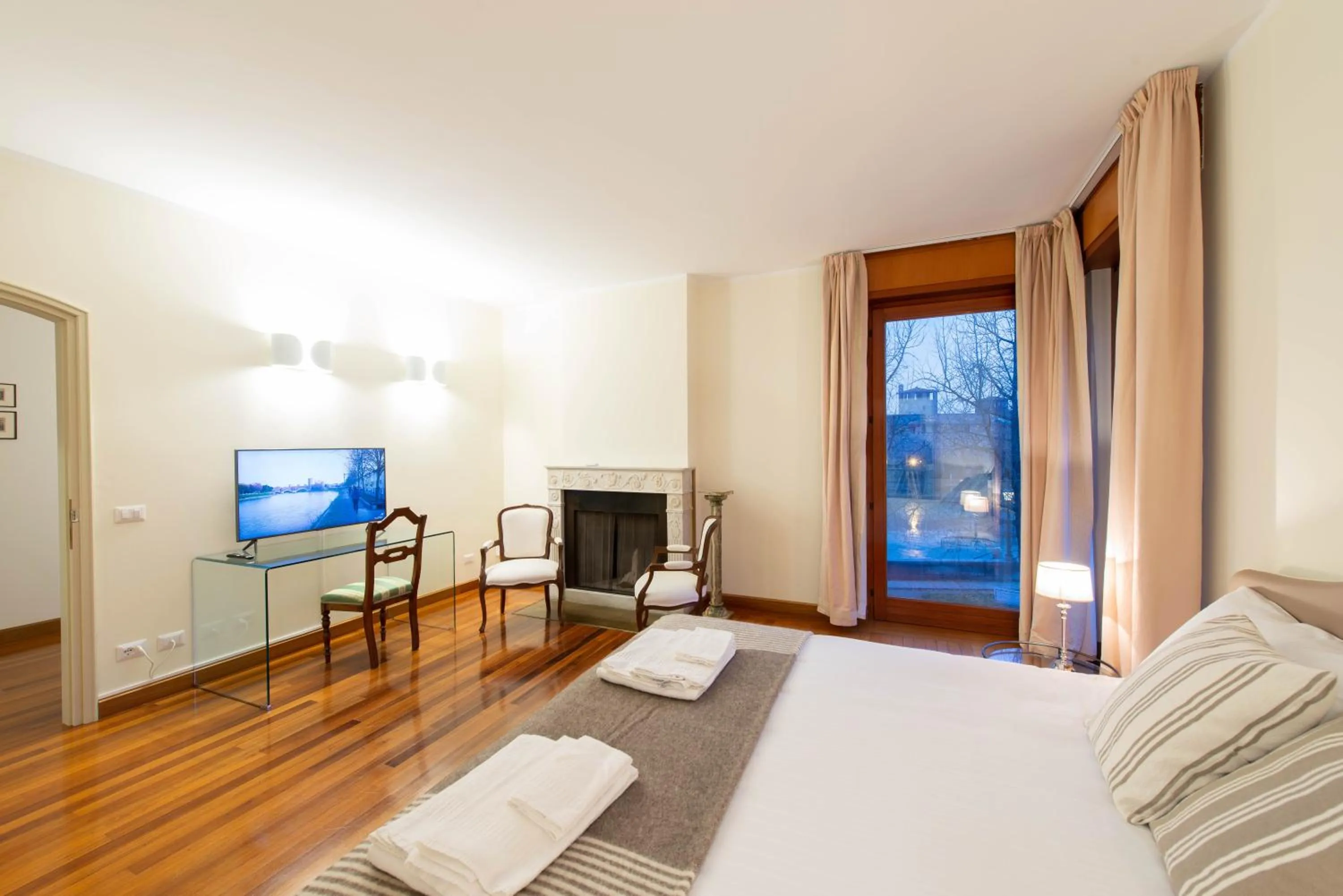 View (from property/room), Bed in 3 Amici al Castello