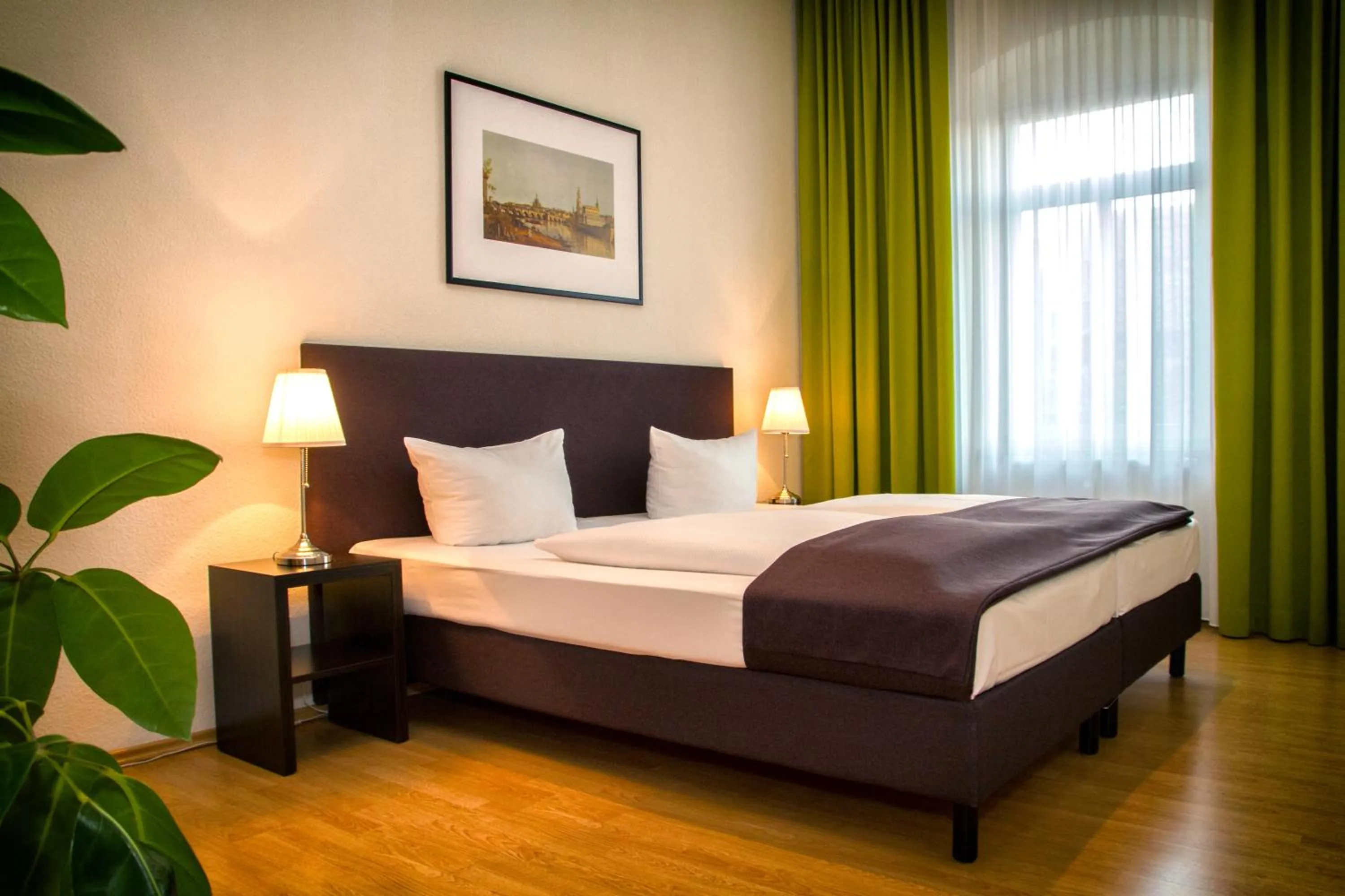 Bed in Aparthotel am Zwinger