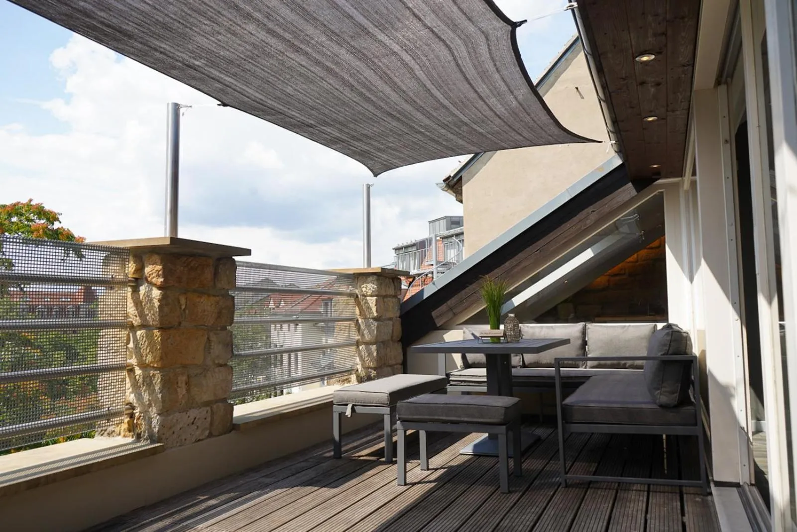 Balcony/Terrace in Aparthotel am Zwinger