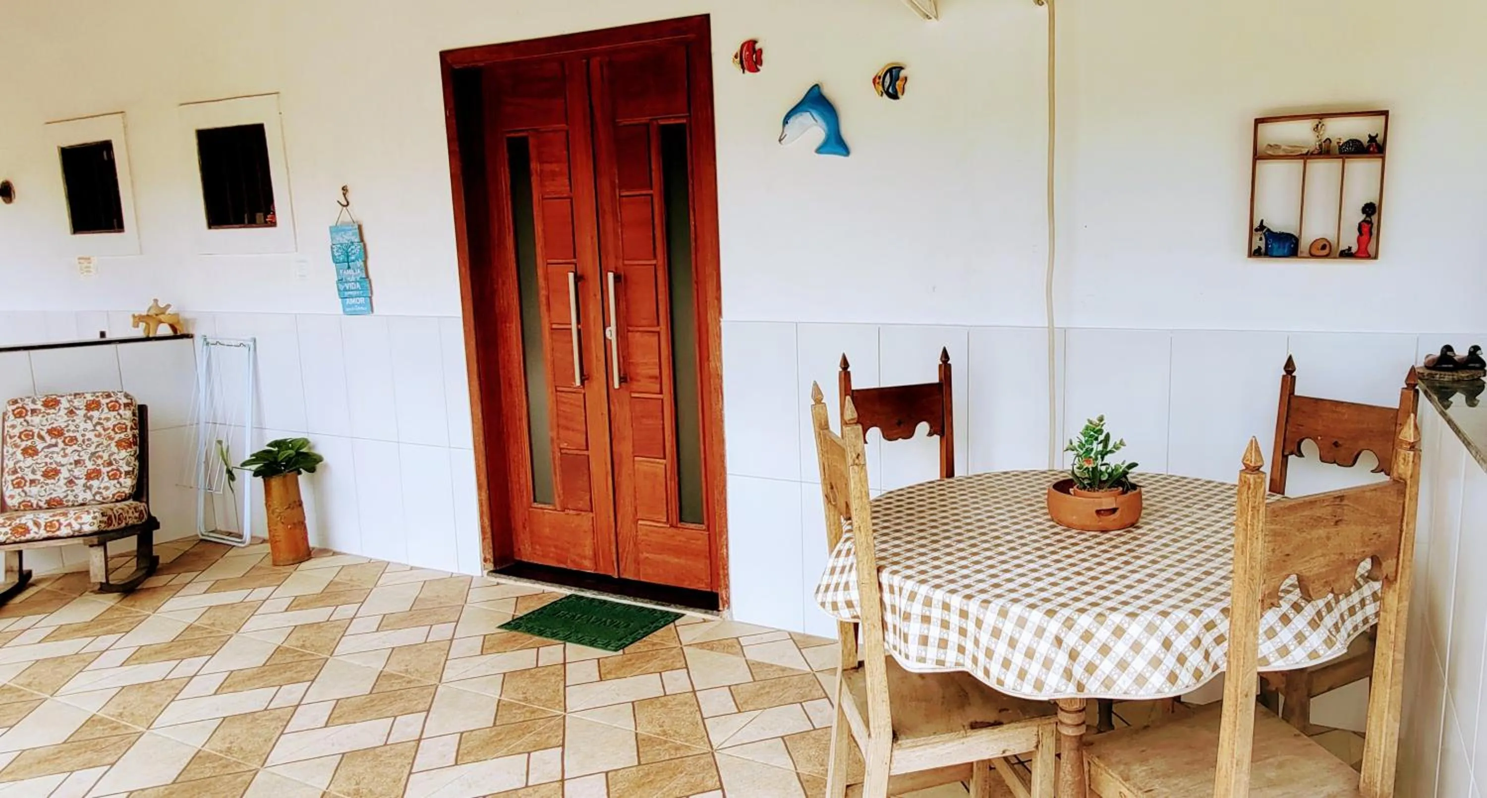 Seating area in Suítes Ninho da Águia Saquarema