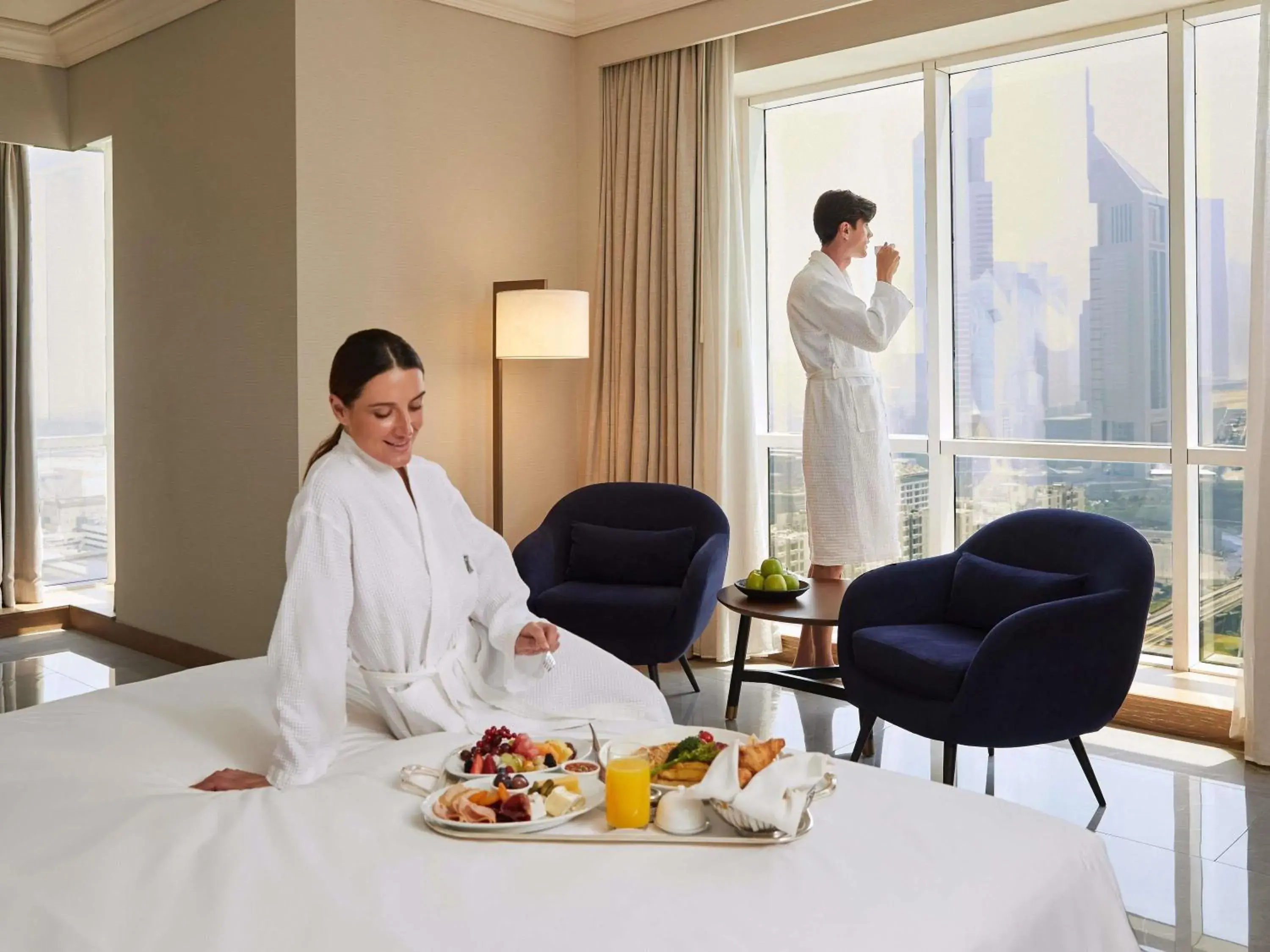 Property building in Fairmont Dubai Property building in Fairmont Dubai