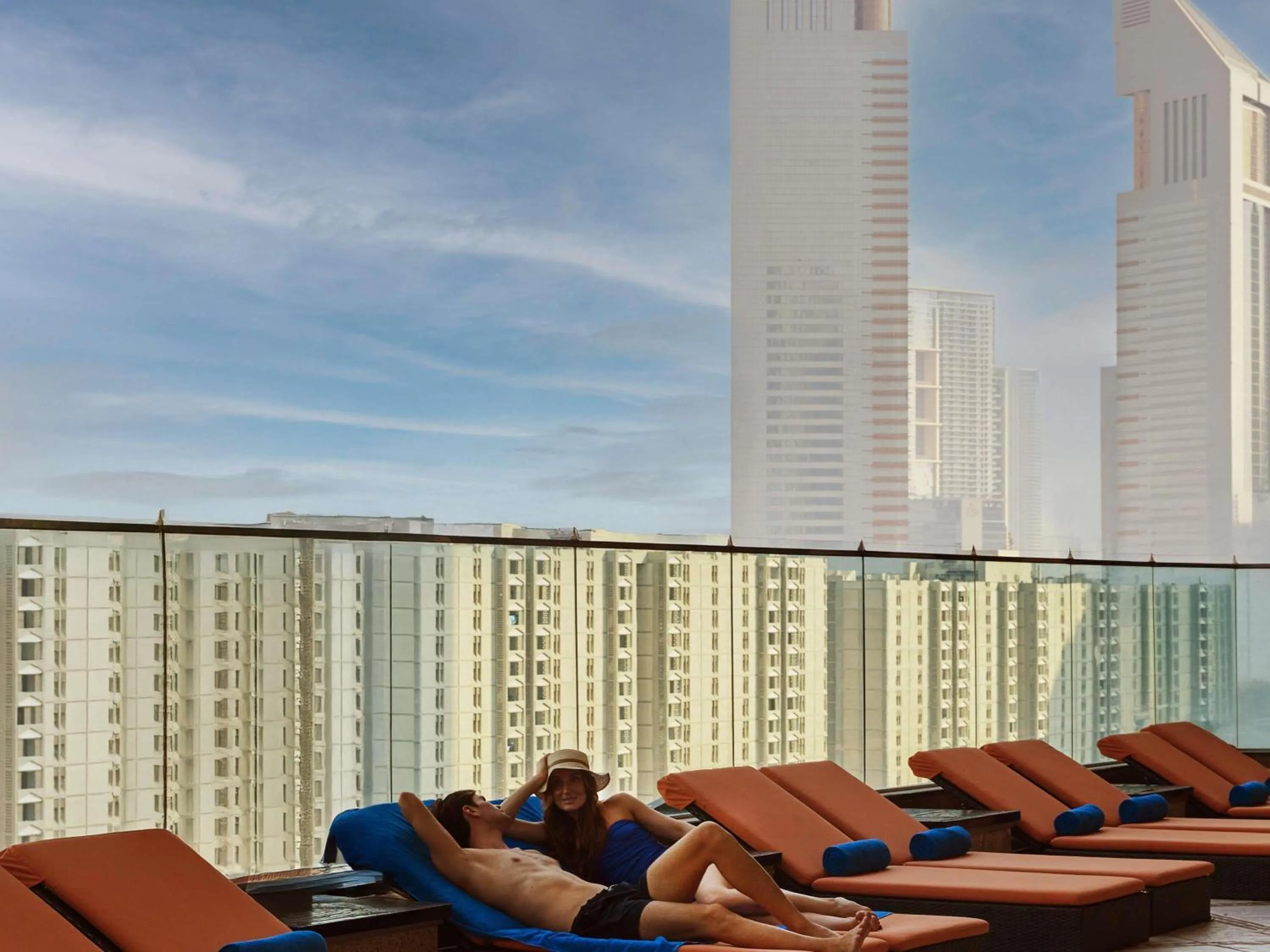 Pool view in Fairmont Dubai