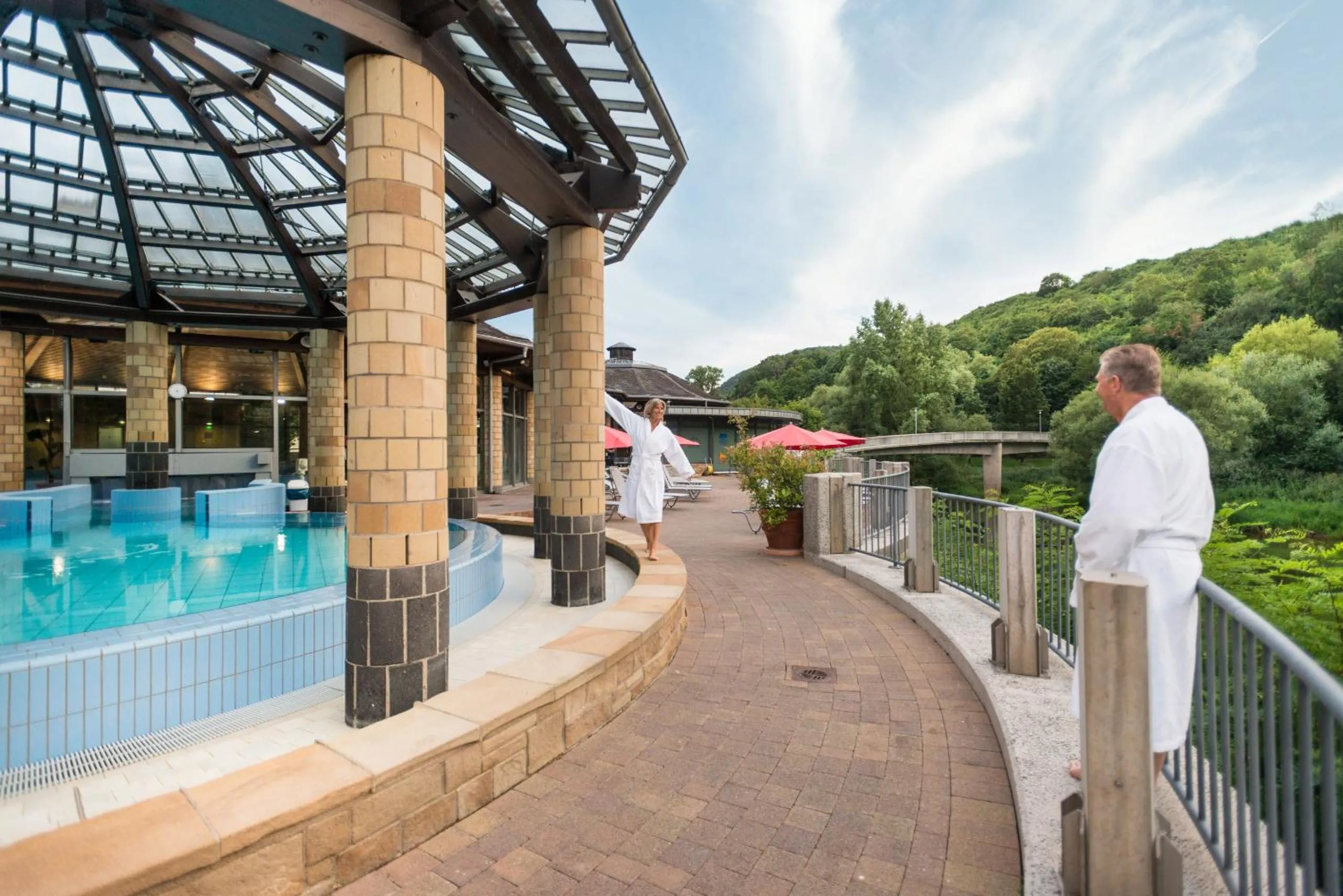 Open Air Bath in Sympathie-Hotel Fürstenhof